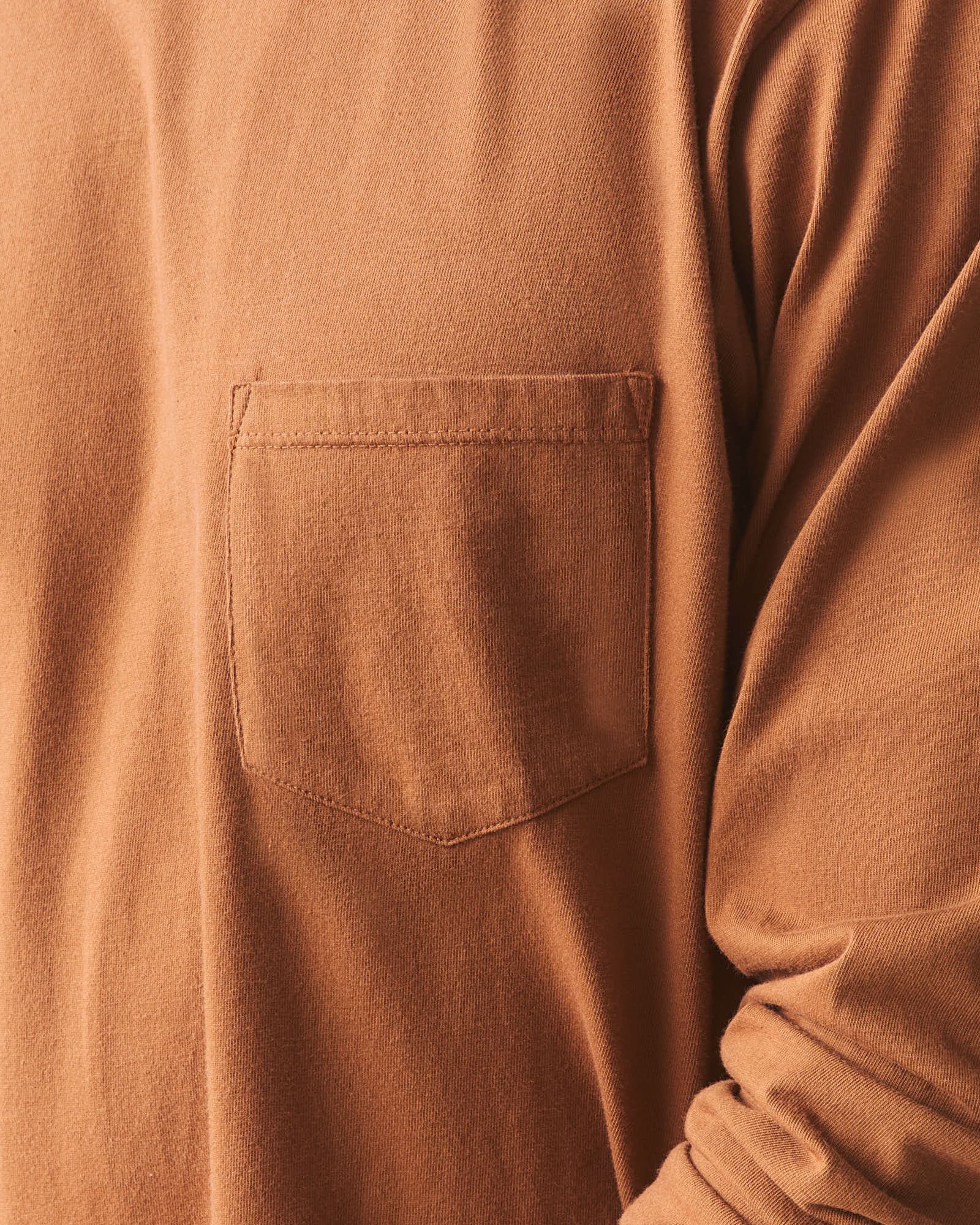 Men's Long Sleeve Pocket Tee - Tortoise Shell - Image 5