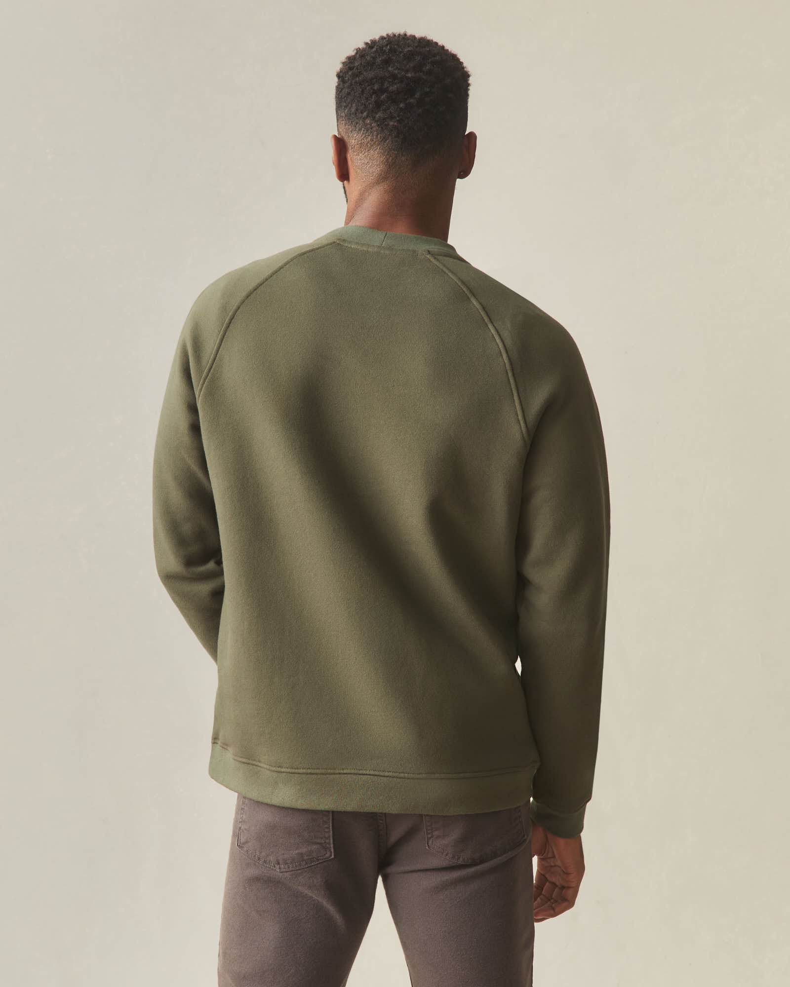 Men's Midweight Snap Henley - Deep Olive - Image 4