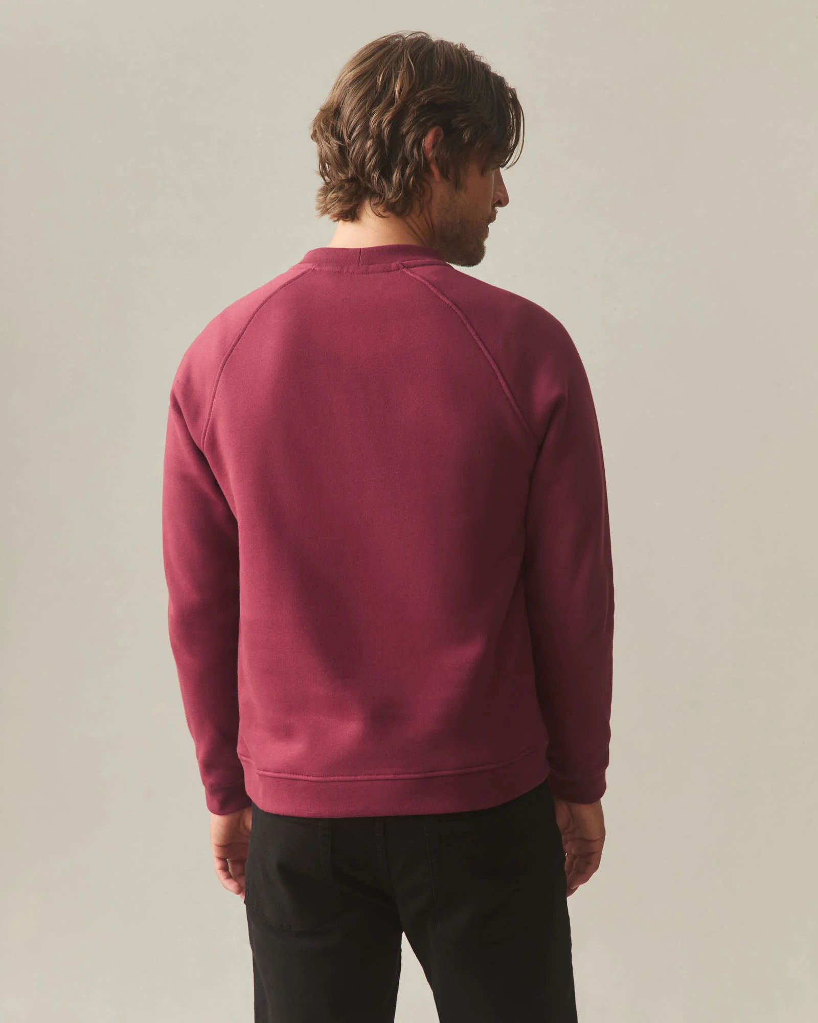 Men's Midweight Snap Henley - Pomegranate - Image 4