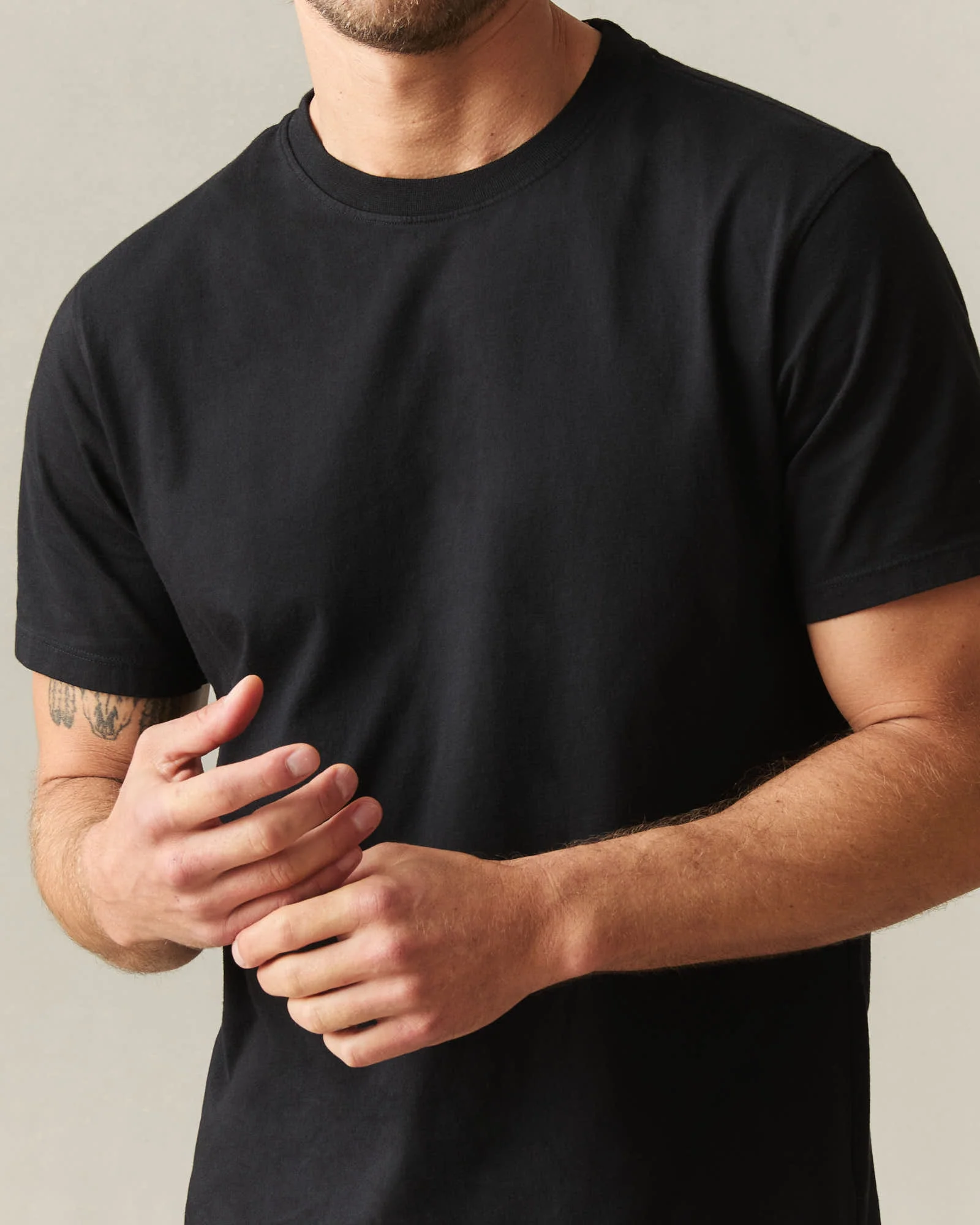 Men's Midweight Tee - Black - Image 4