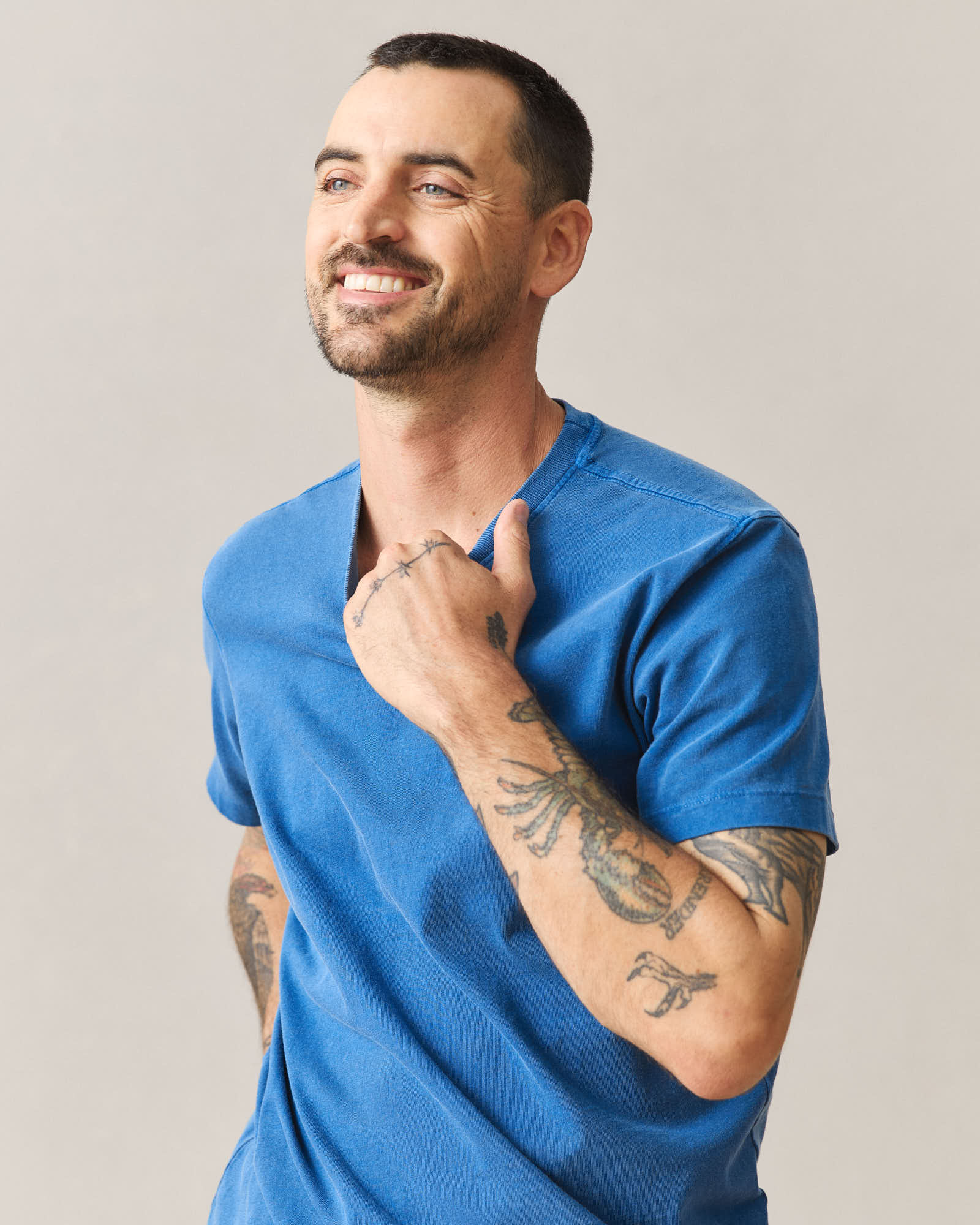 Men's Midweight Tee - Estate Blue - Image 5