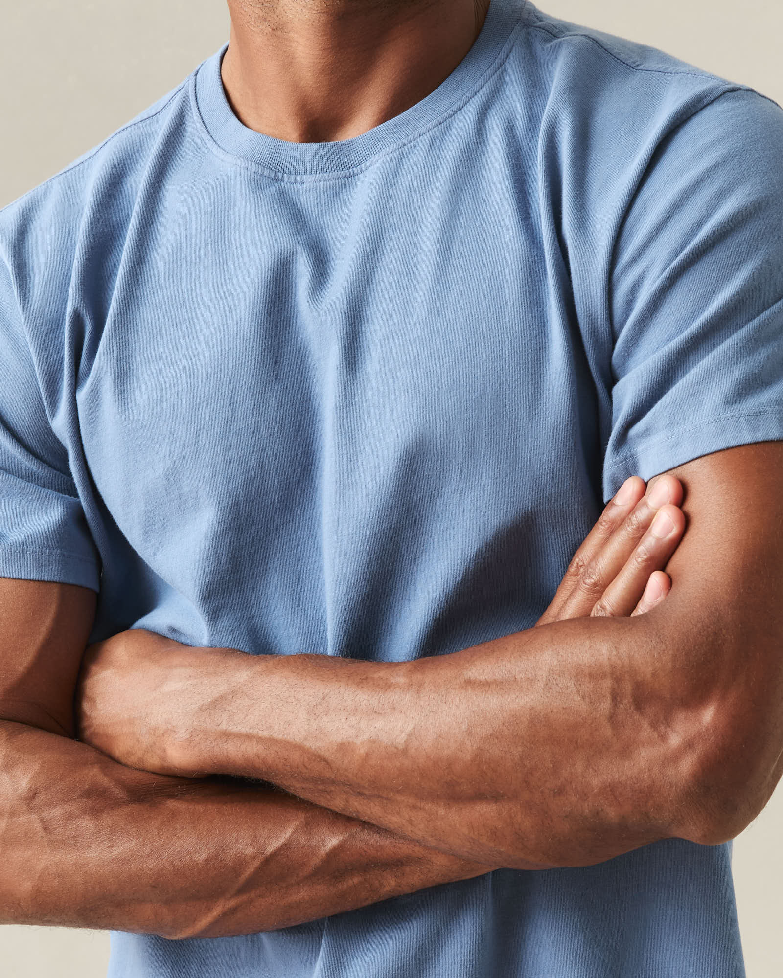 Men's Midweight Tee - Moonlight Blue - Image 4