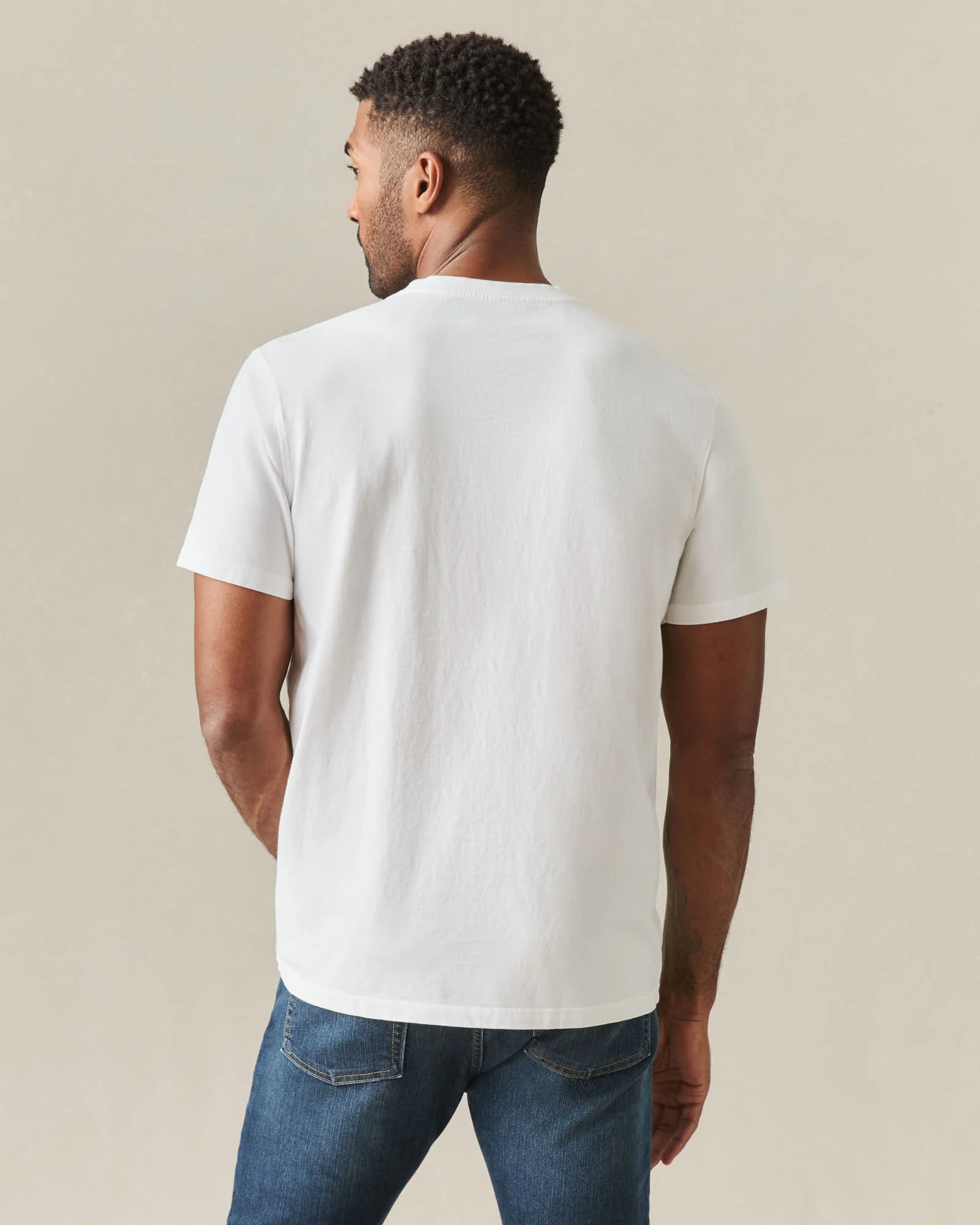 Men's Midweight Tee - White - Image 3