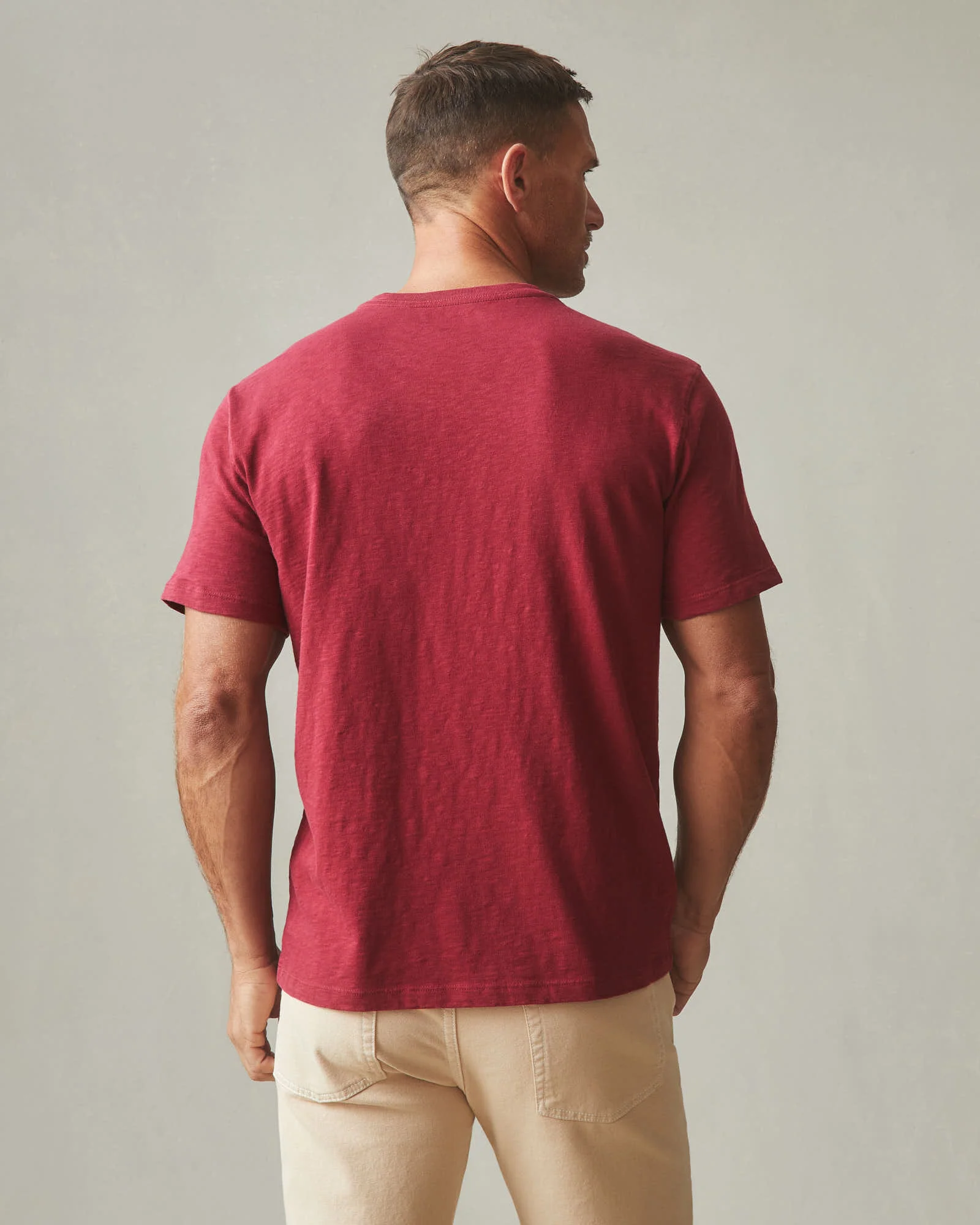 Men's Premium Slub Crew Tee - Syrah - Image 2