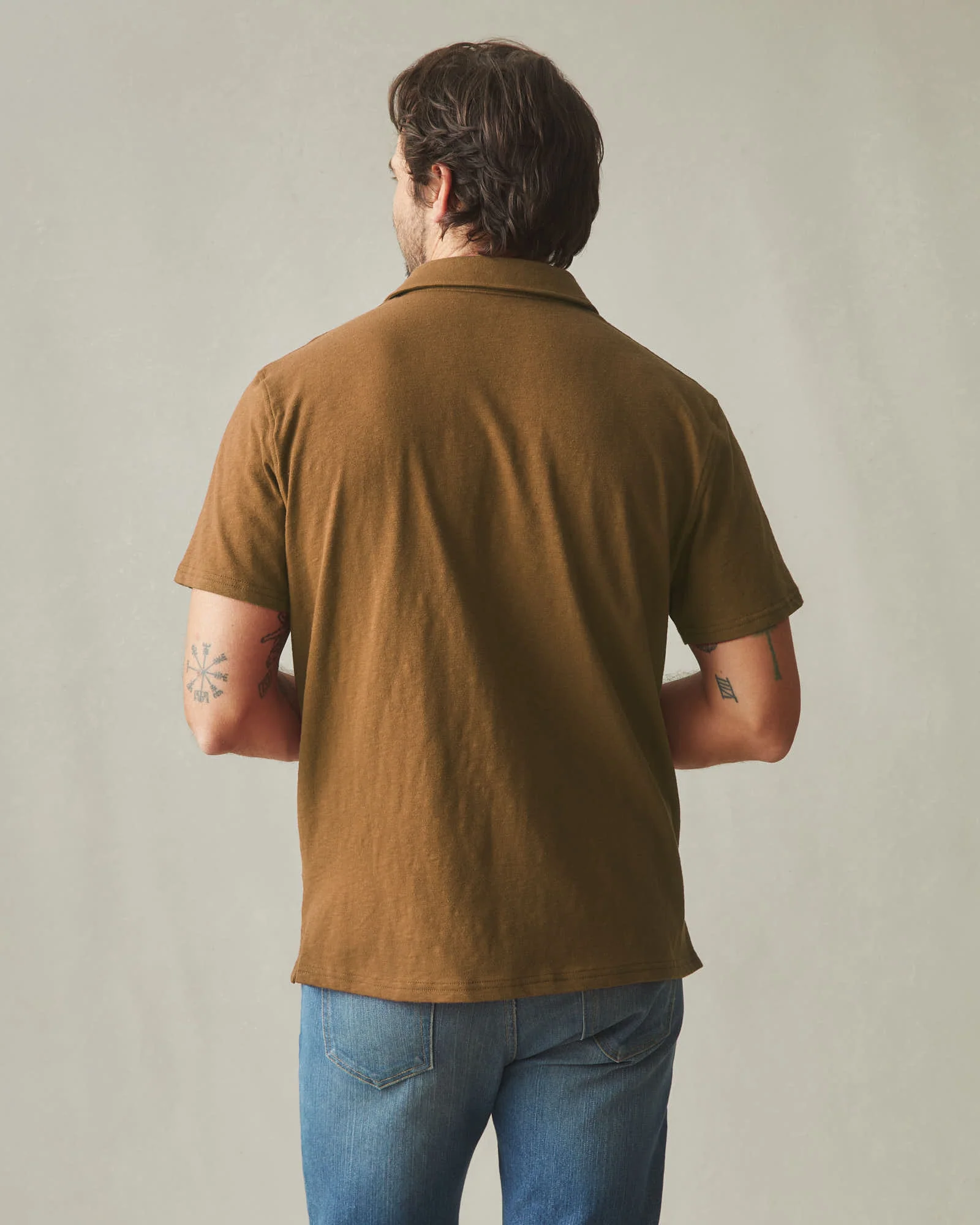 Men's Premium Slub Polo - Tapenade - Image 3