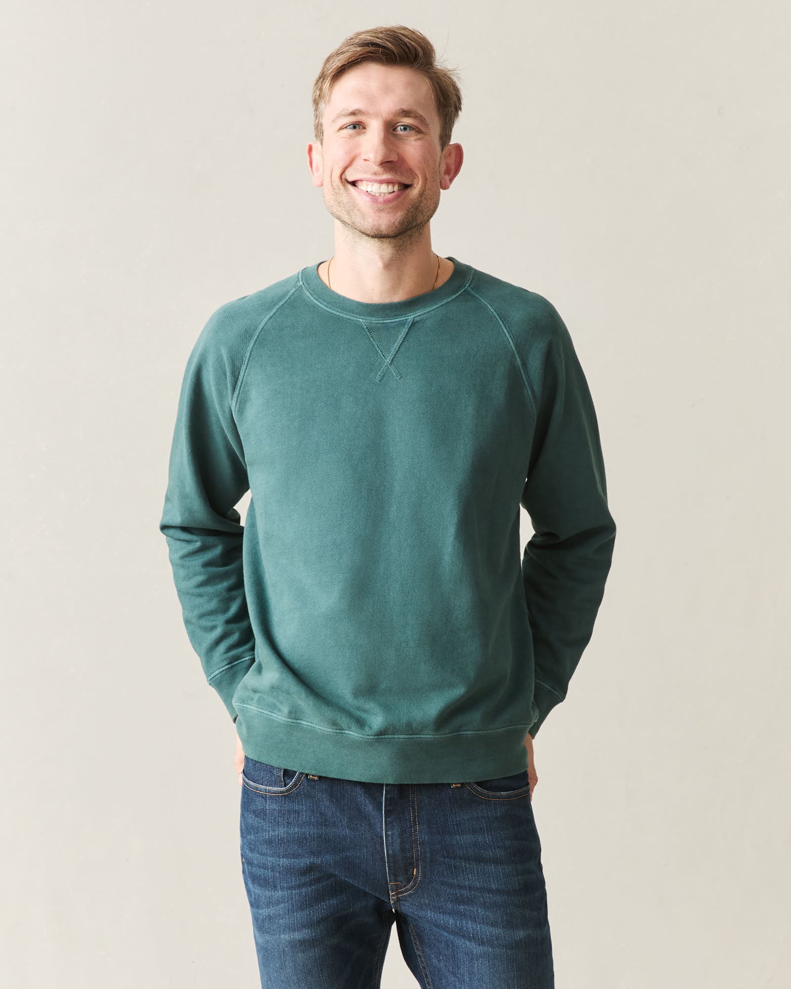 Men's Relaxed French Terry Crew - Jasper - Image 2