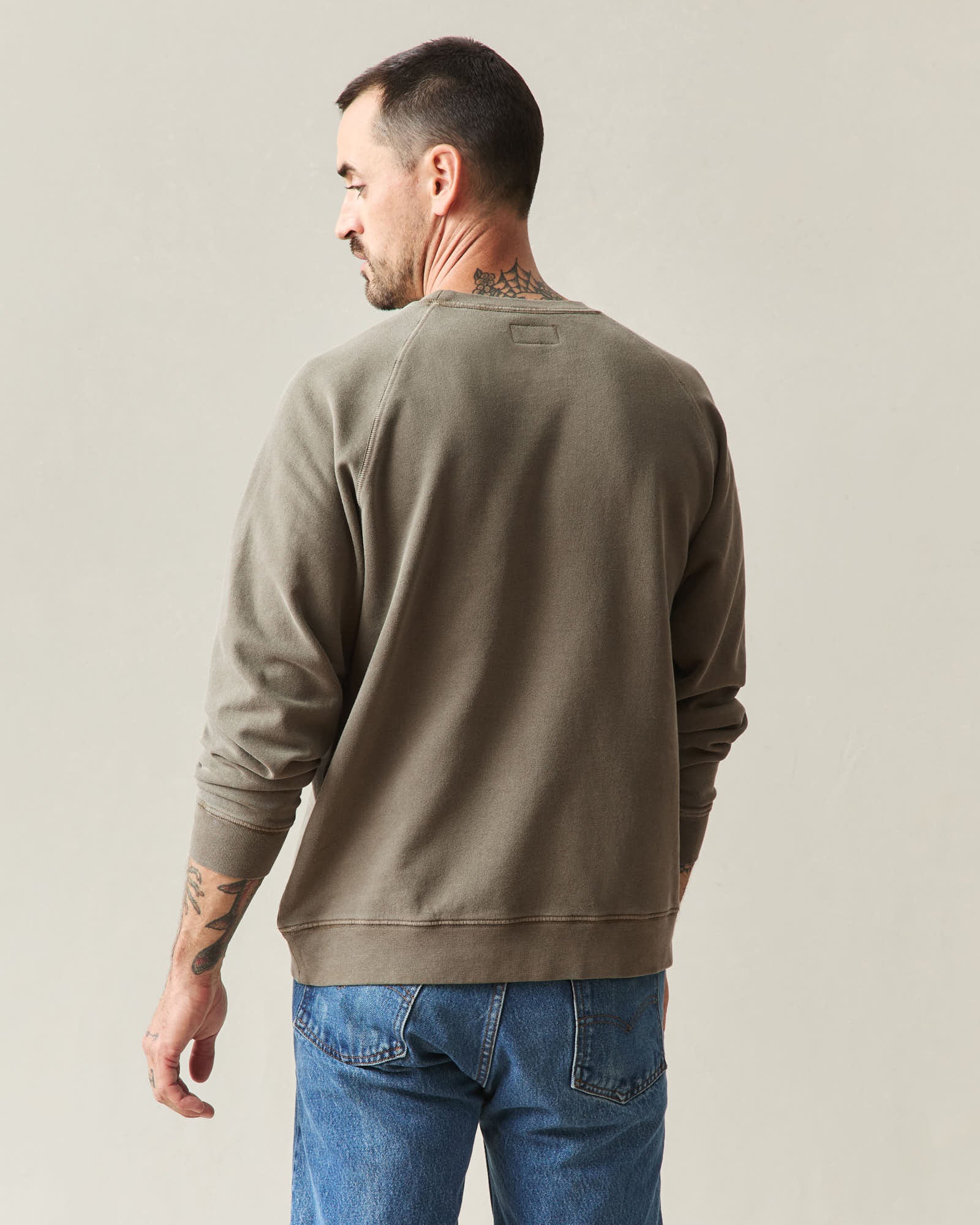 Men's Relaxed French Terry Crew - Sea Turtle - Image 3