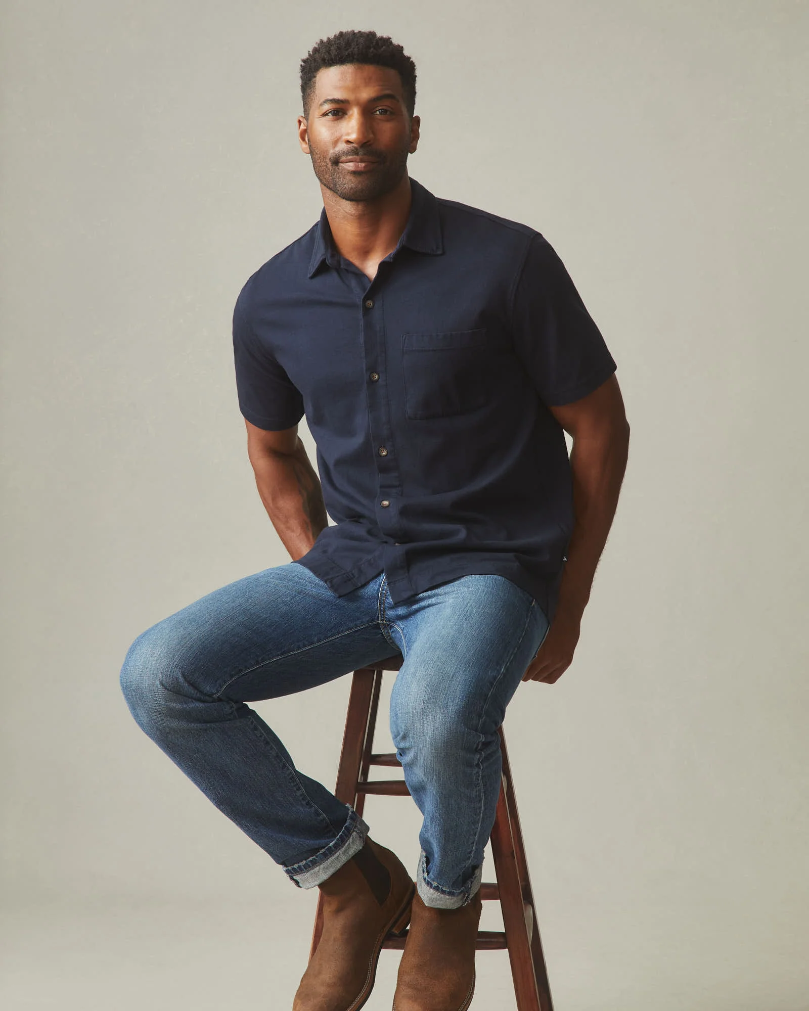 Men's Resort Shirt - Dress Navy - Image 5