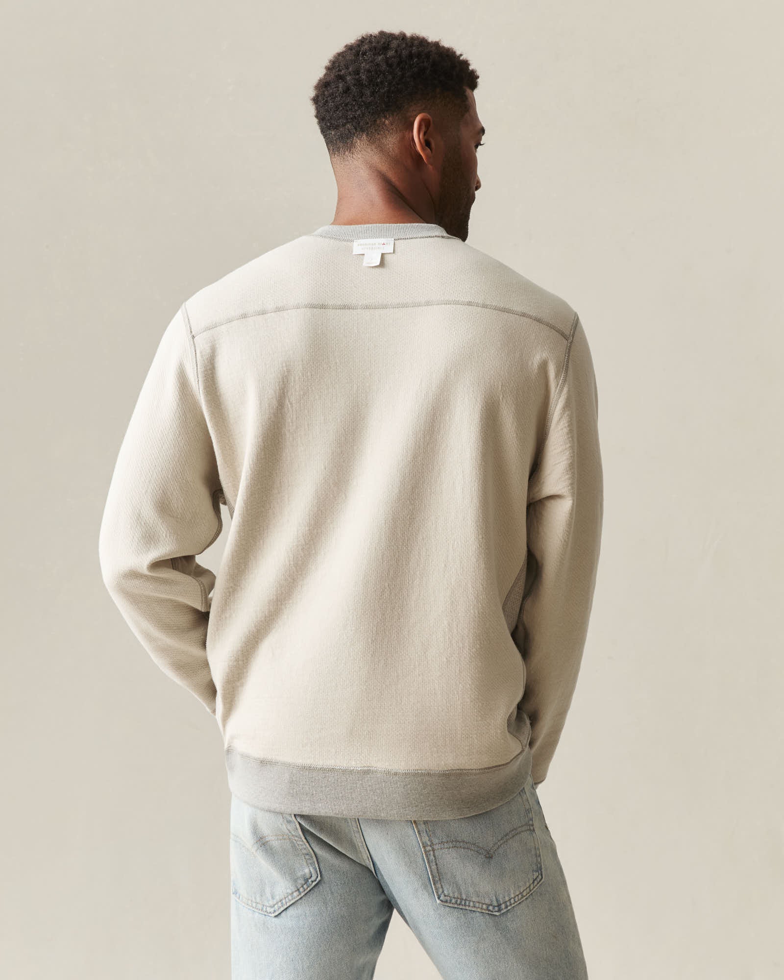 Men's Reversible Crew - Feather Grey - Image 10