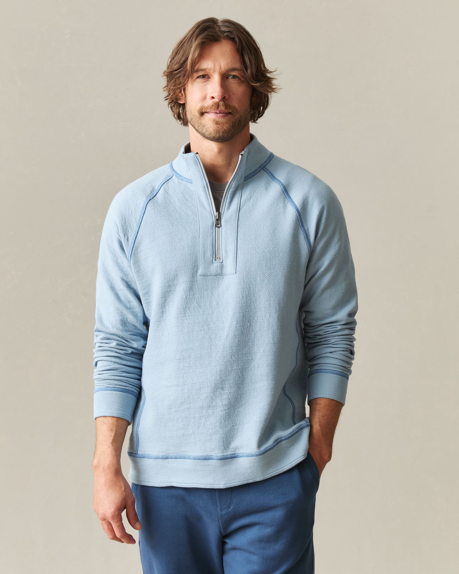 Men's Reversible Half Zip - Mountain Spring - Image 5