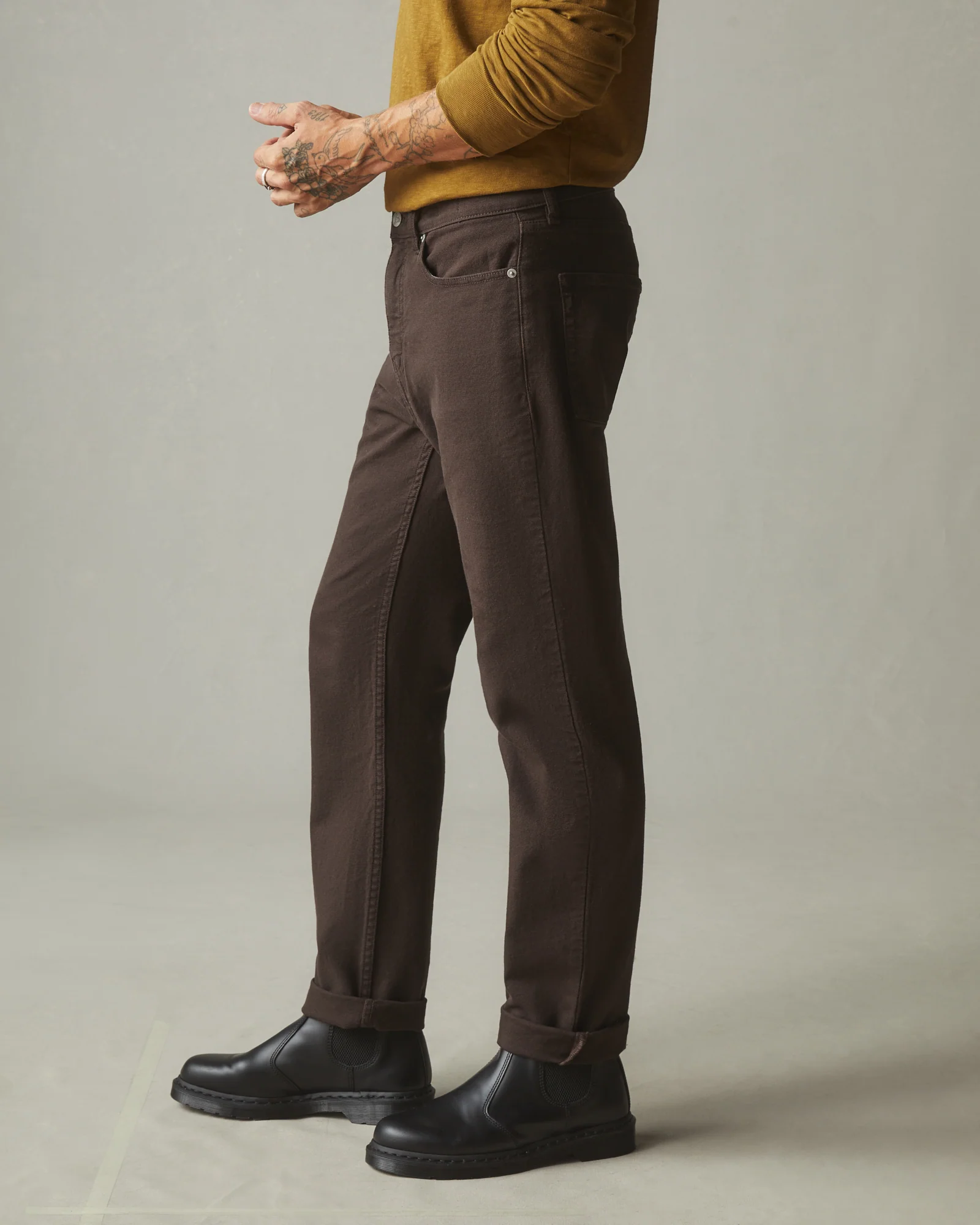 Men's Roughneck Pant Straight - Chocolate Brown - Image 2