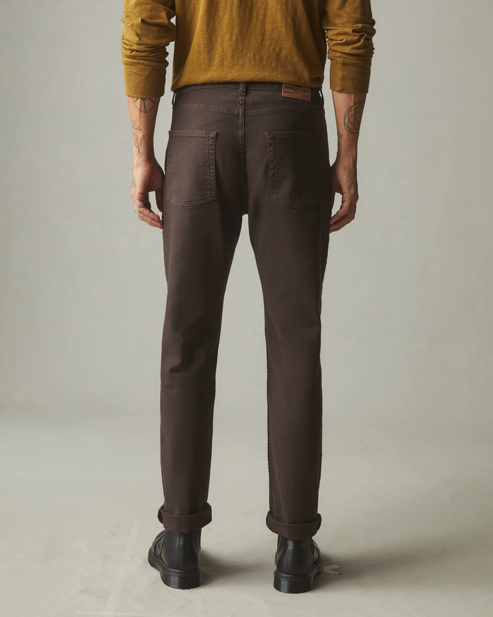 Men's Roughneck Pant Straight - Chocolate Brown - Image 3