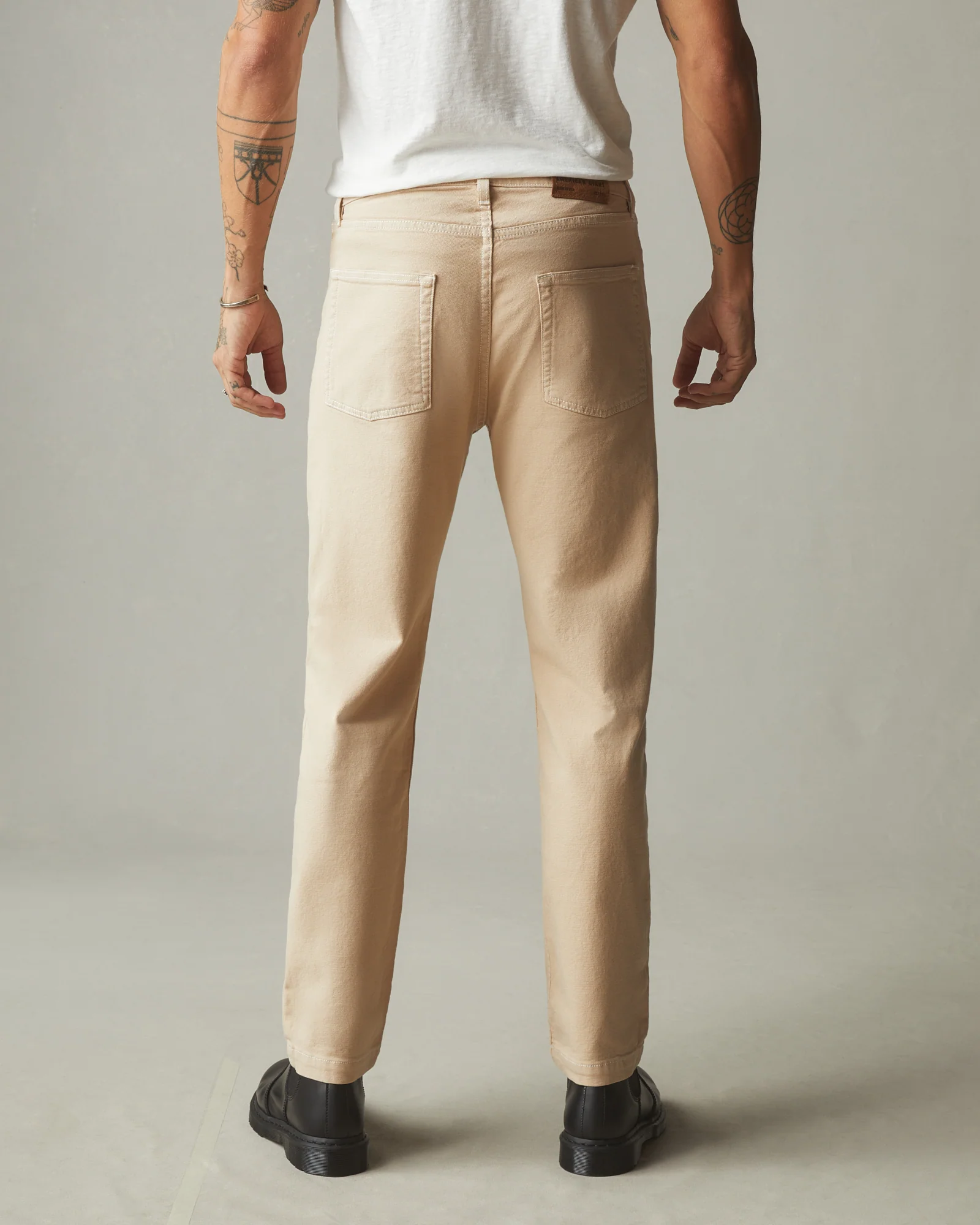 Men's Roughneck Pant Straight Contrast Stitch - Toasted Sesame - Image 3