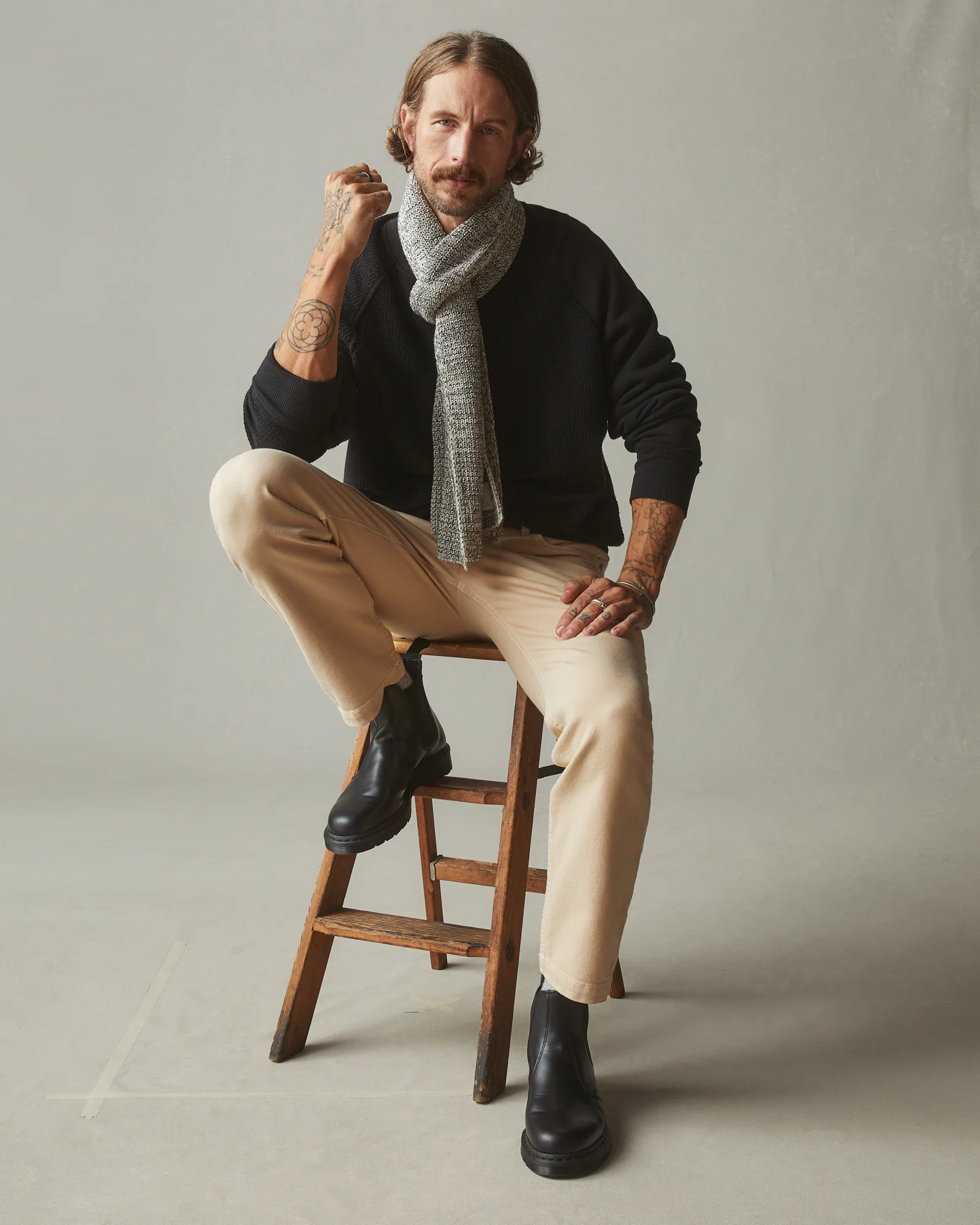 Men's Roughneck Pant Straight Contrast Stitch - Toasted Sesame - Image 5