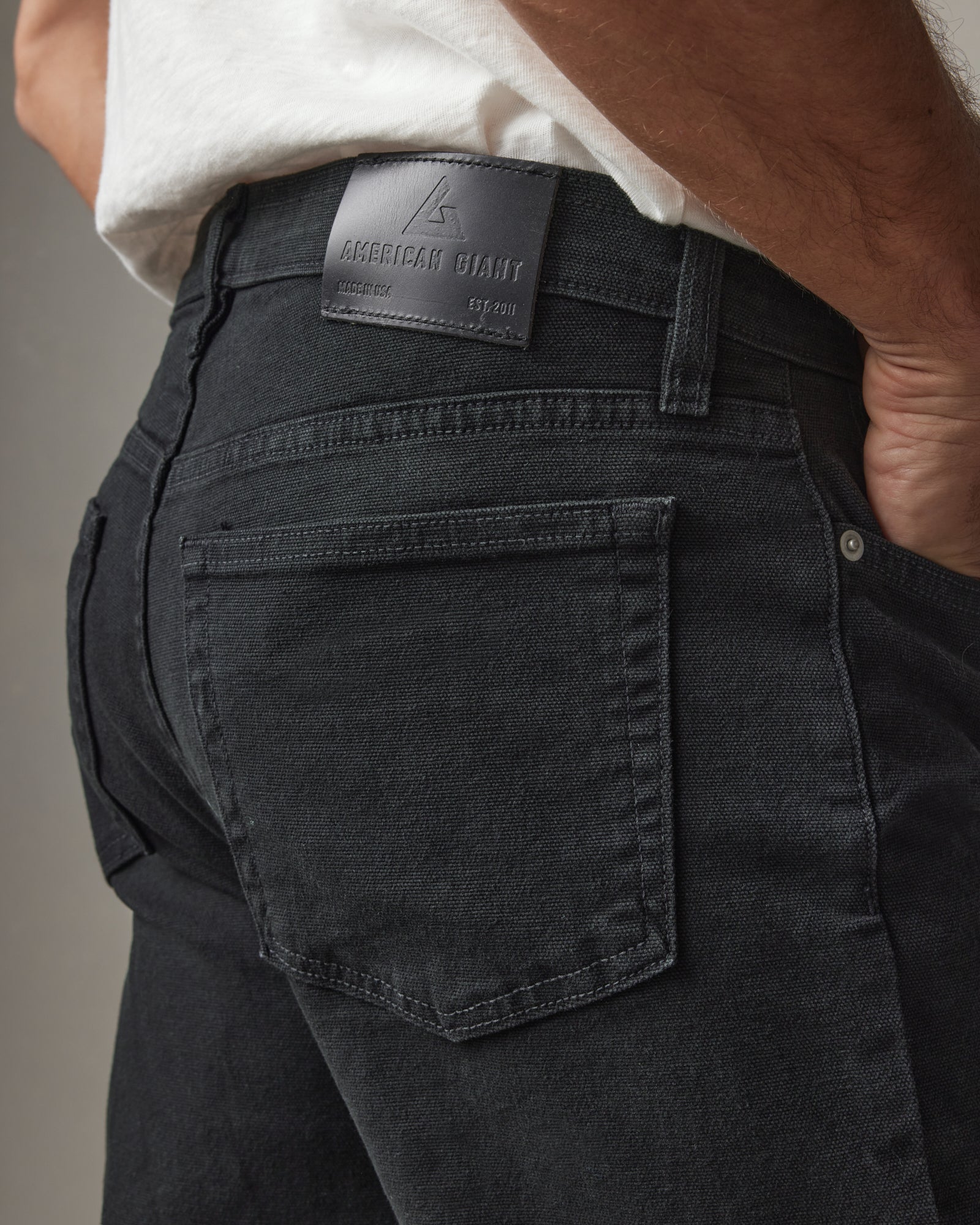 Men's Roughneck Pant Straight - Super Black - Image 5