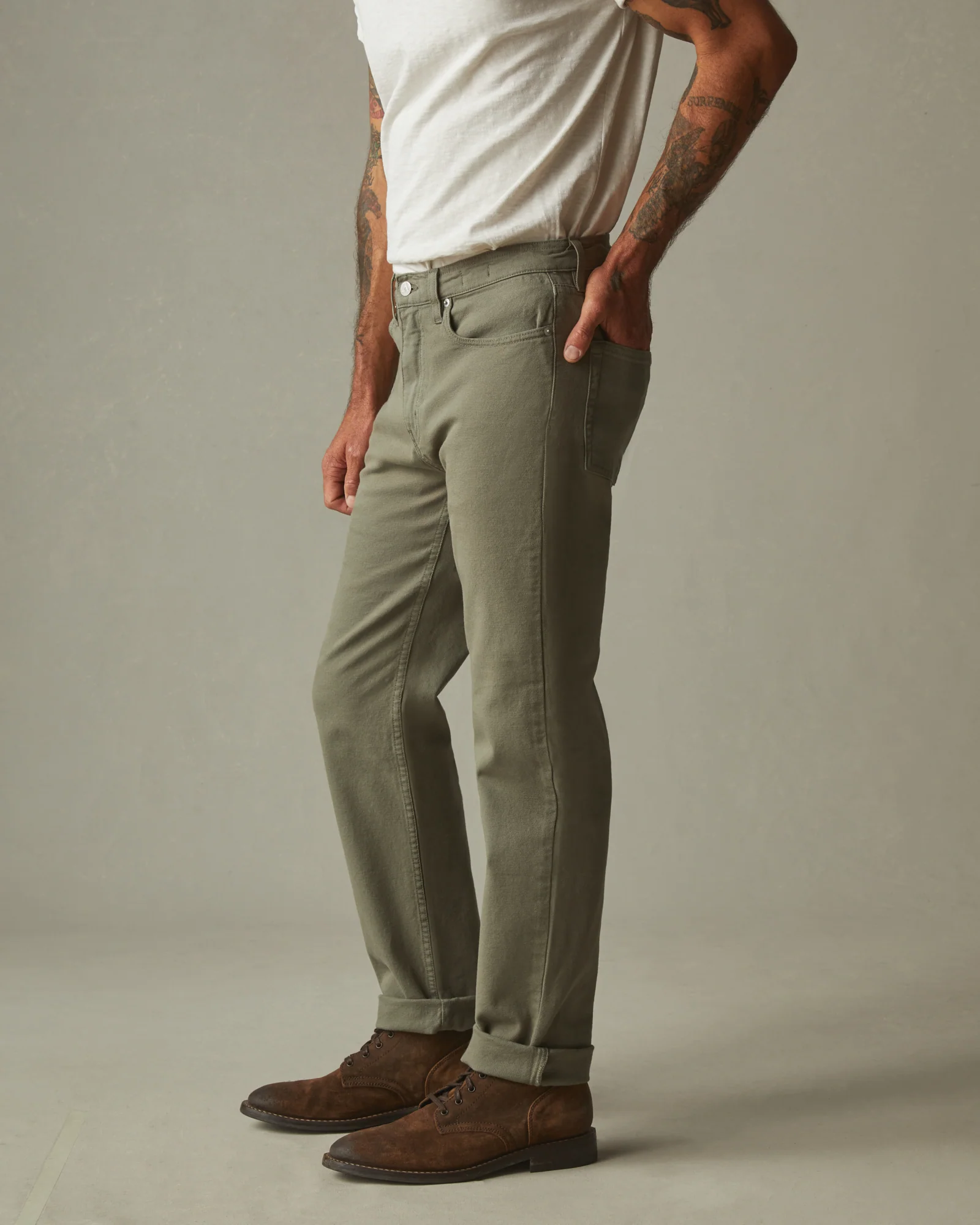 Men's Roughneck Pant Straight - Tea Leaf - Image 2