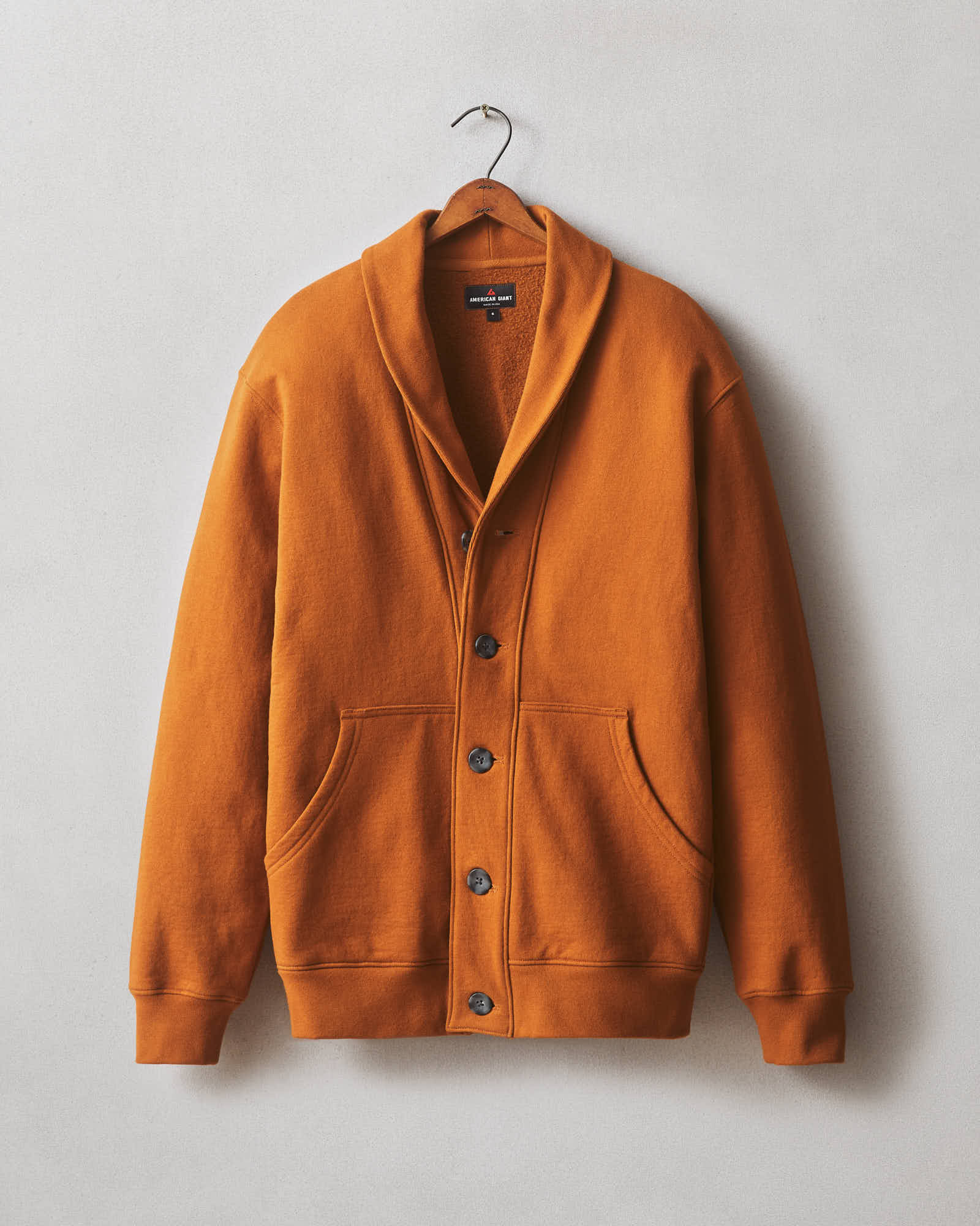 Men's Shawl Cardigan - Caramel Cafe - Image 5