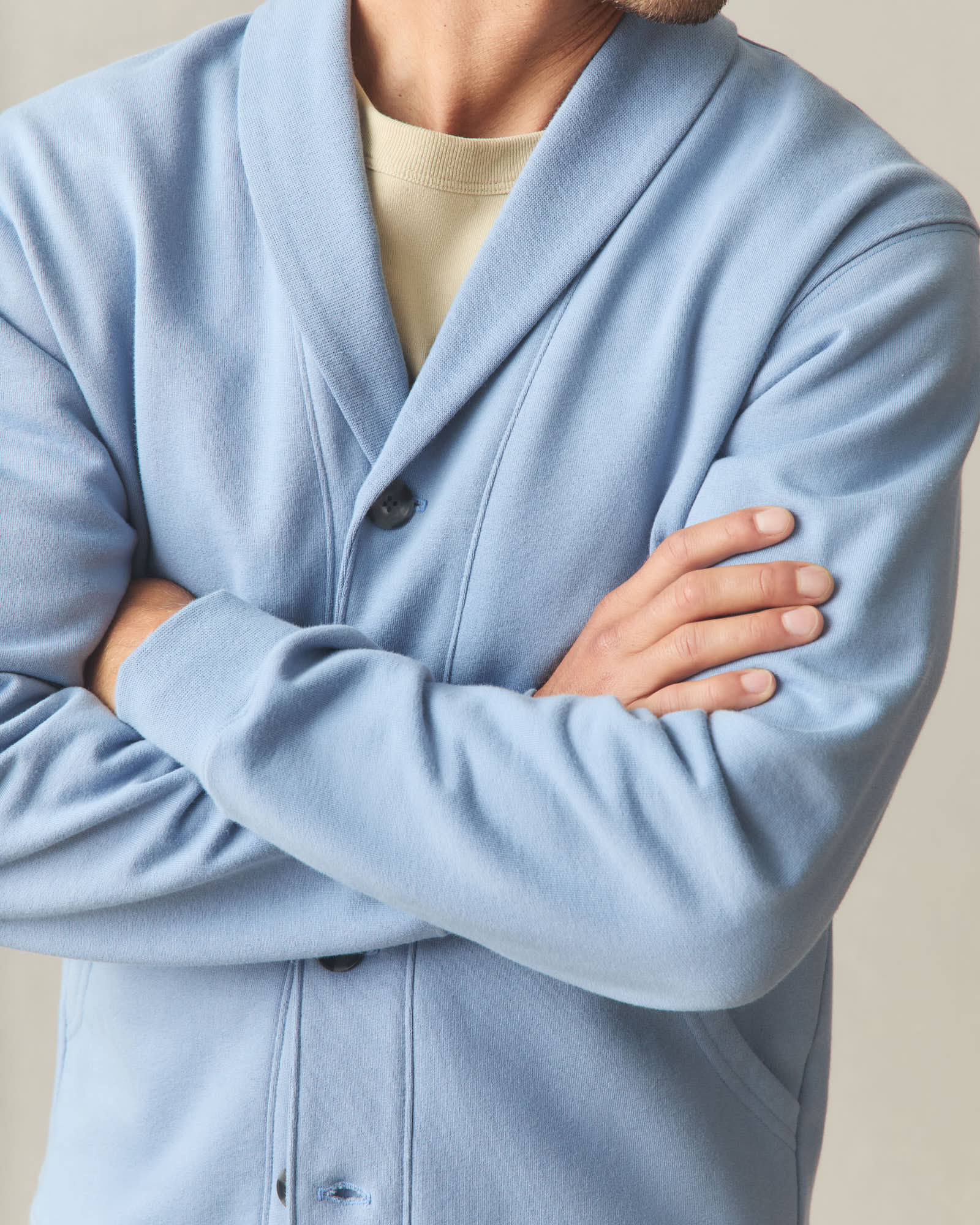 Men's Shawl Collar Cardigan - Infinity - Image 5