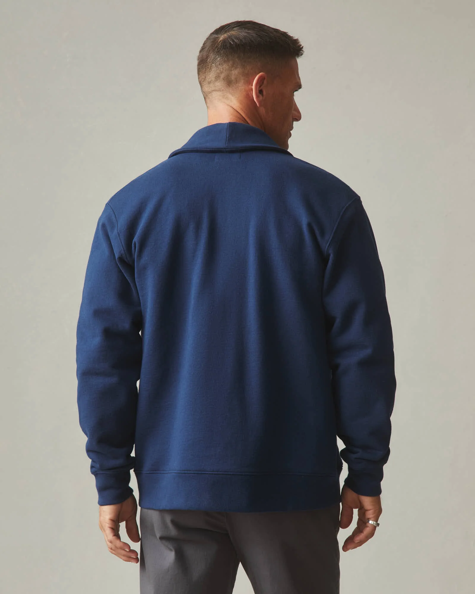 Men's Shawl Cardigan - Pageant Blue - Image 4