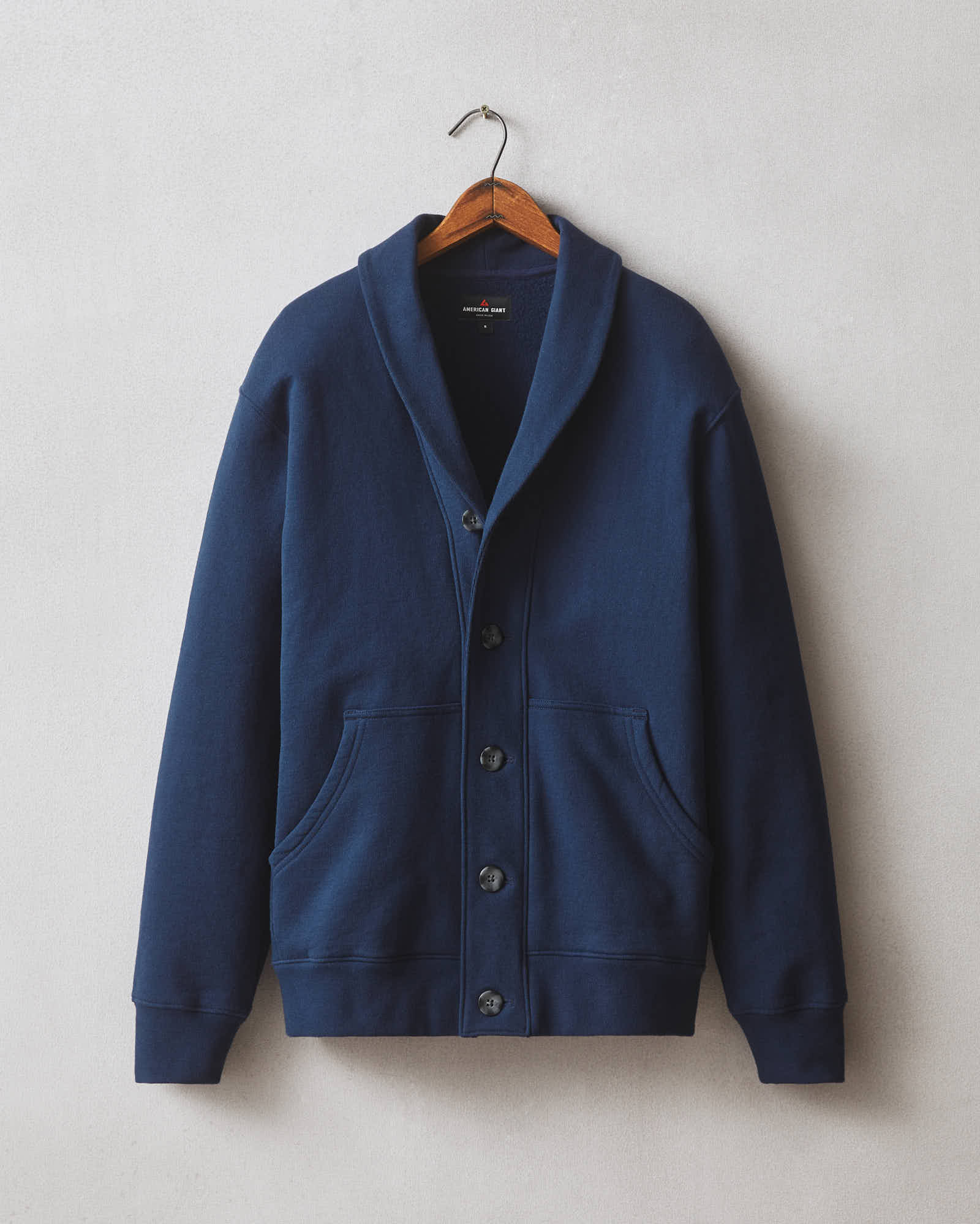 Men's Shawl Cardigan - Pageant Blue - Image 6