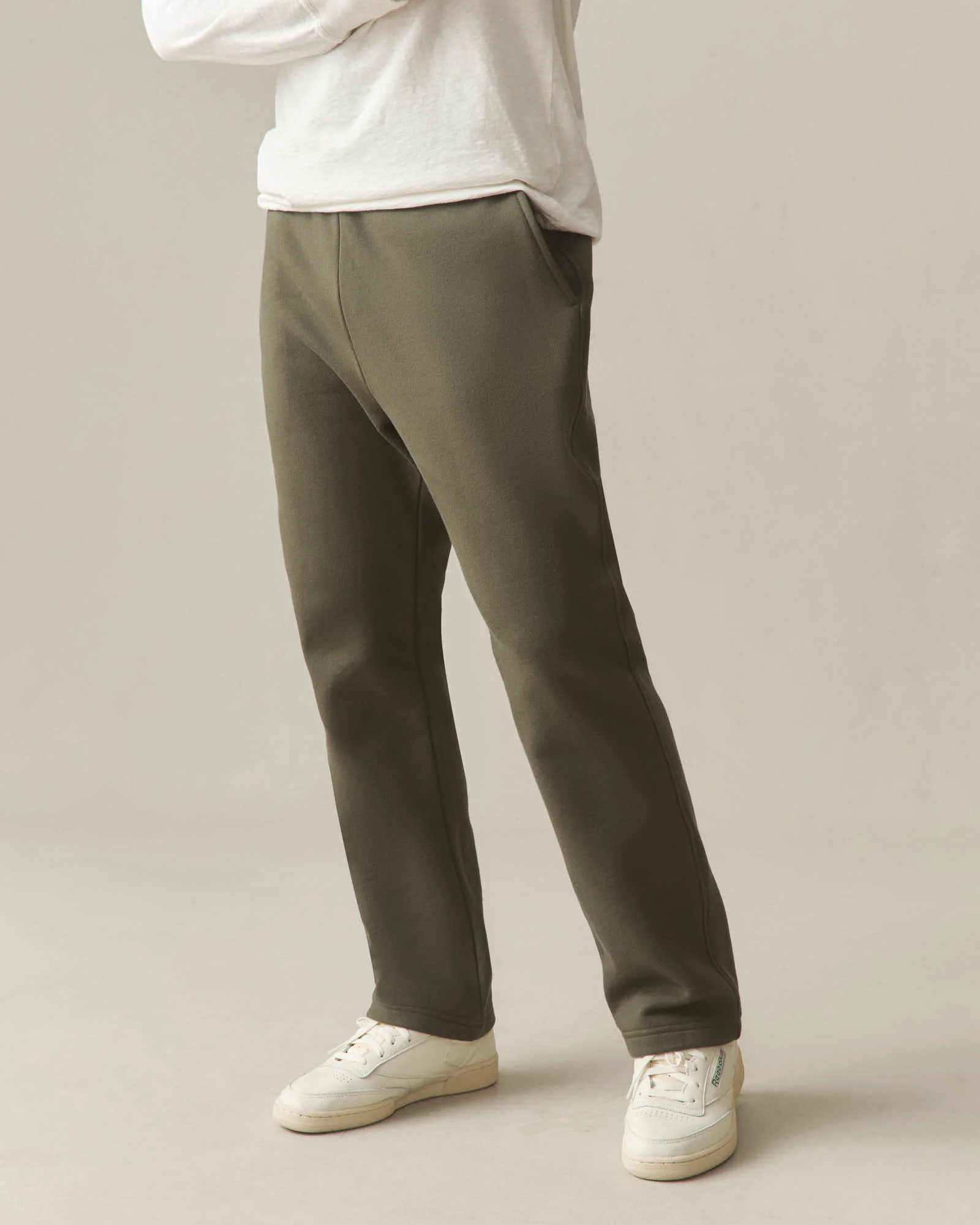Men's Straight Sweatpant - Deep Olive - Image 3