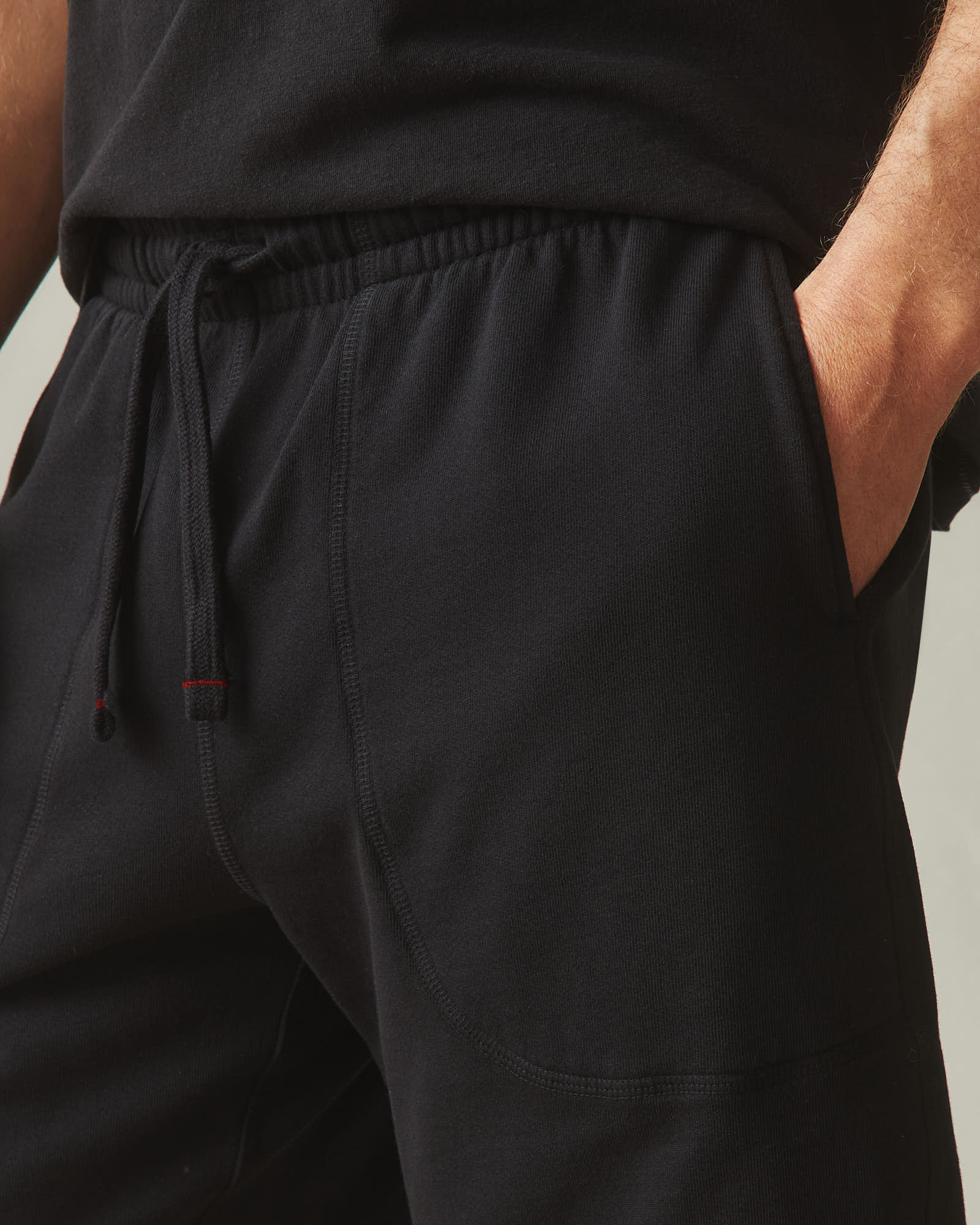 Men's Sweatshort - Black - Image 5