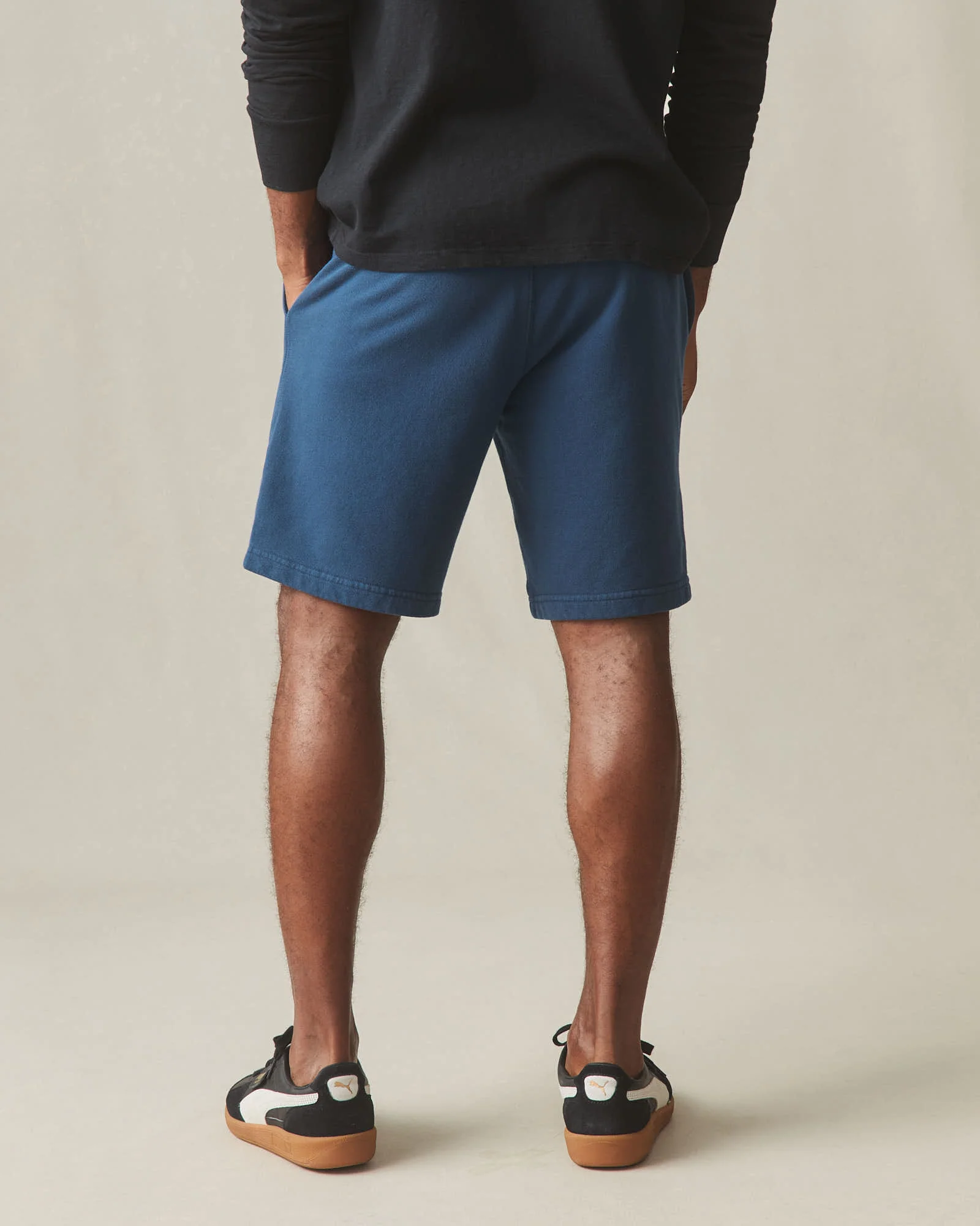 Men's Sweatshort - Dark Denim - Image 3
