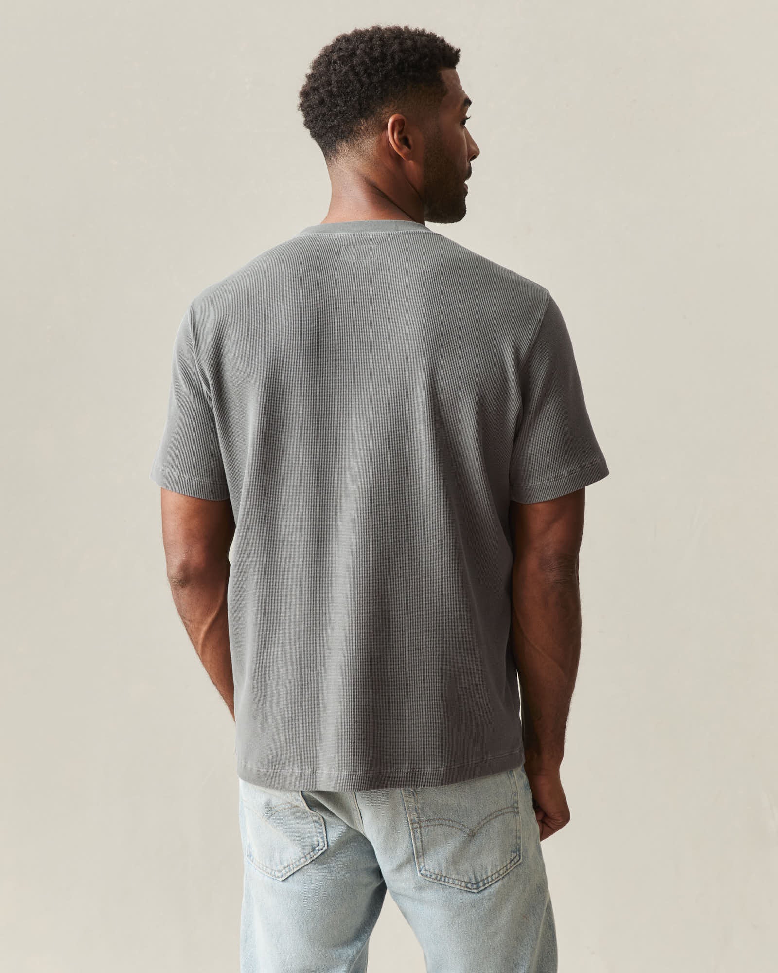 Men's Thermal Tee - Poppyseed - Image 3