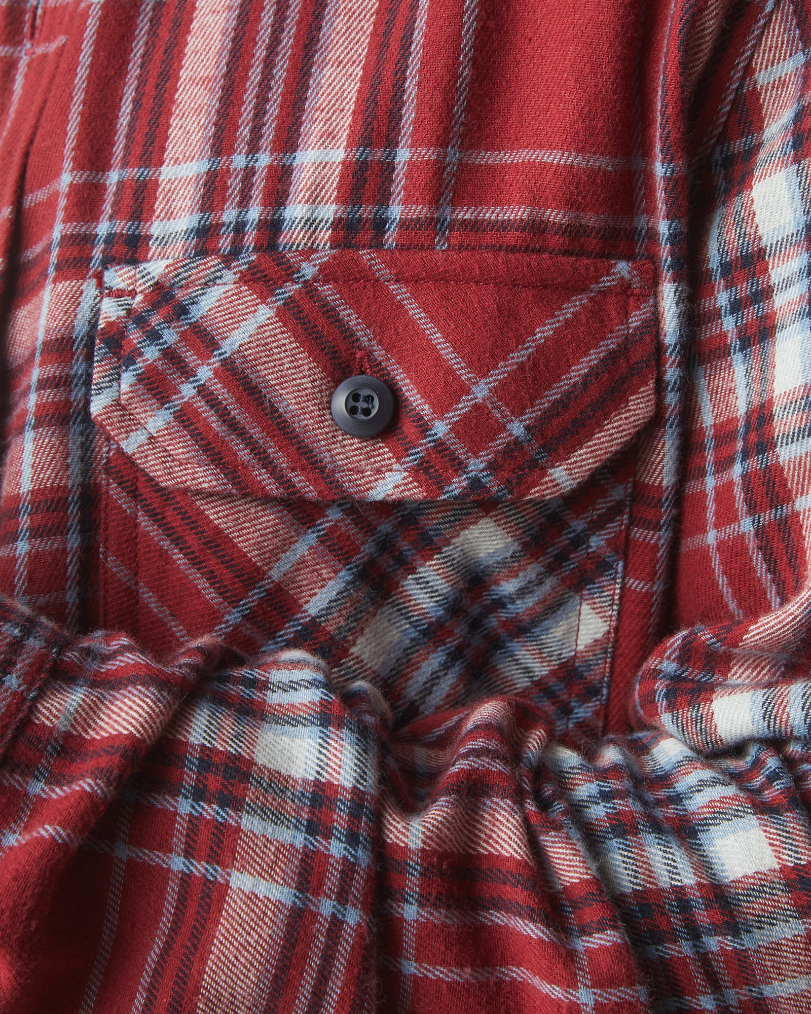 Men's Vintage Flannel - Bonfire Red Plaid - Image 5