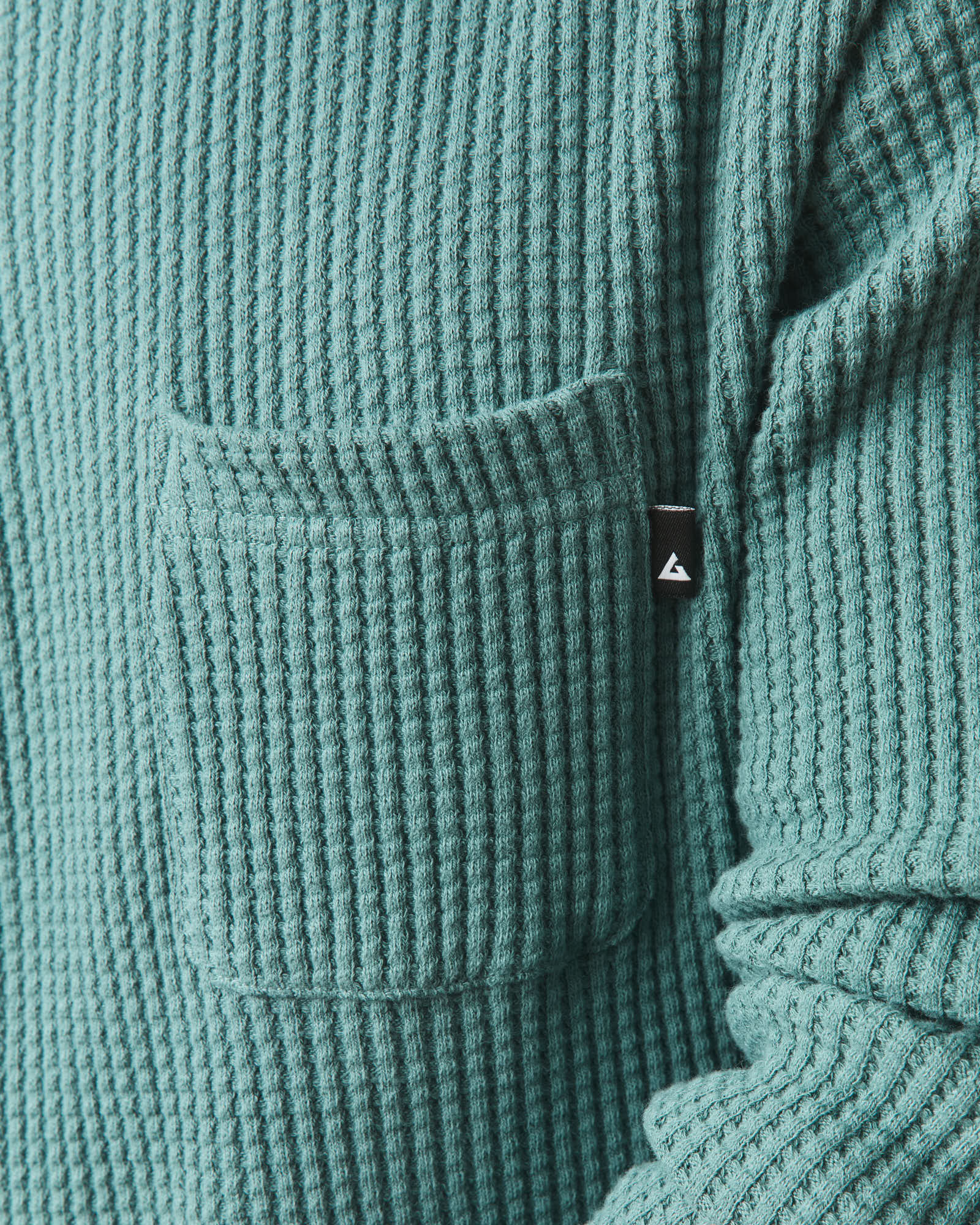 Men's Waffle Pocket Long Sleeve - Silver Pine - Image 3