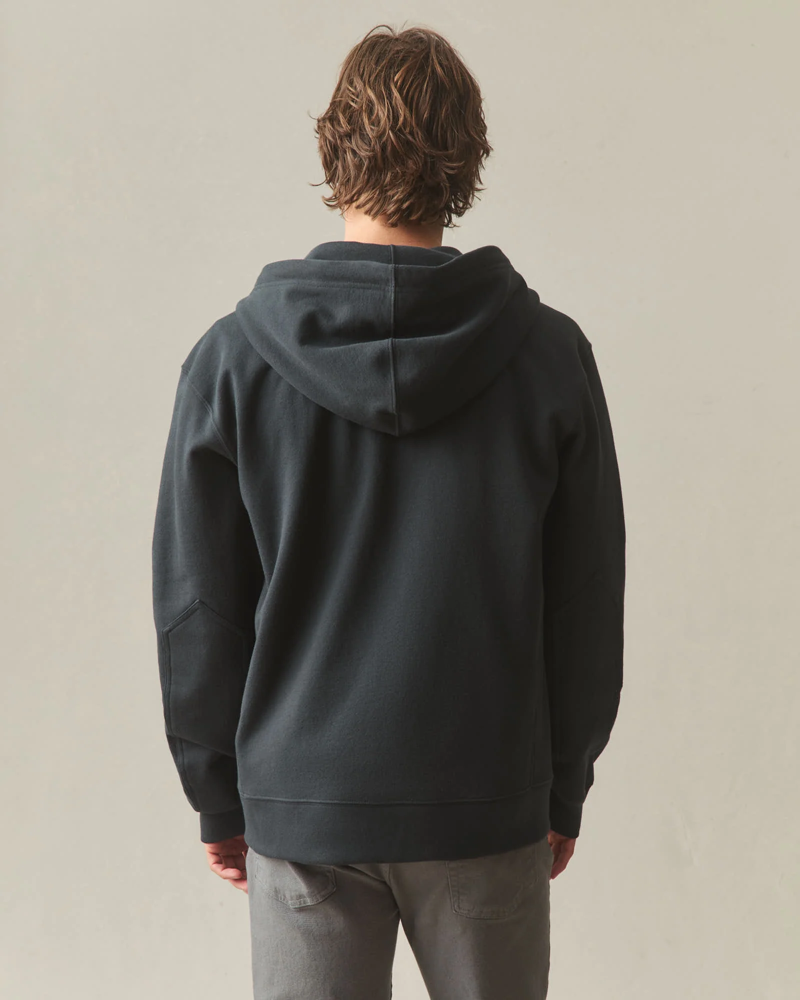 Men's Relaxed Classic Full Zip - Black - Image 4