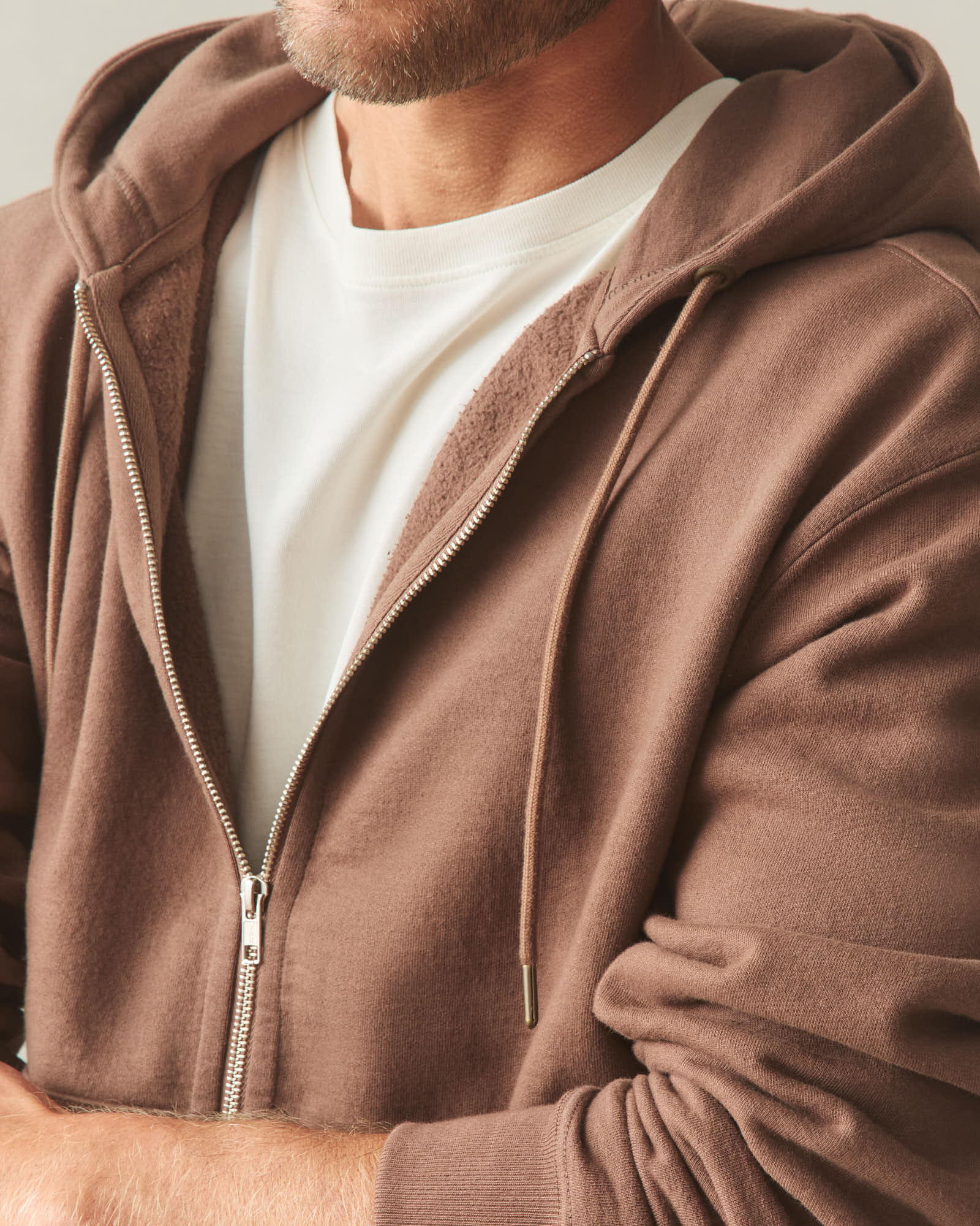 Men's Relaxed Classic Full Zip - Soft Silt - Image 6