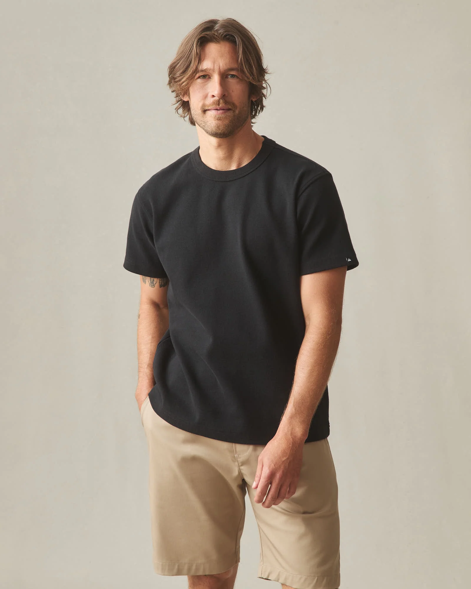Men's Rib Tee - Black - Image 2