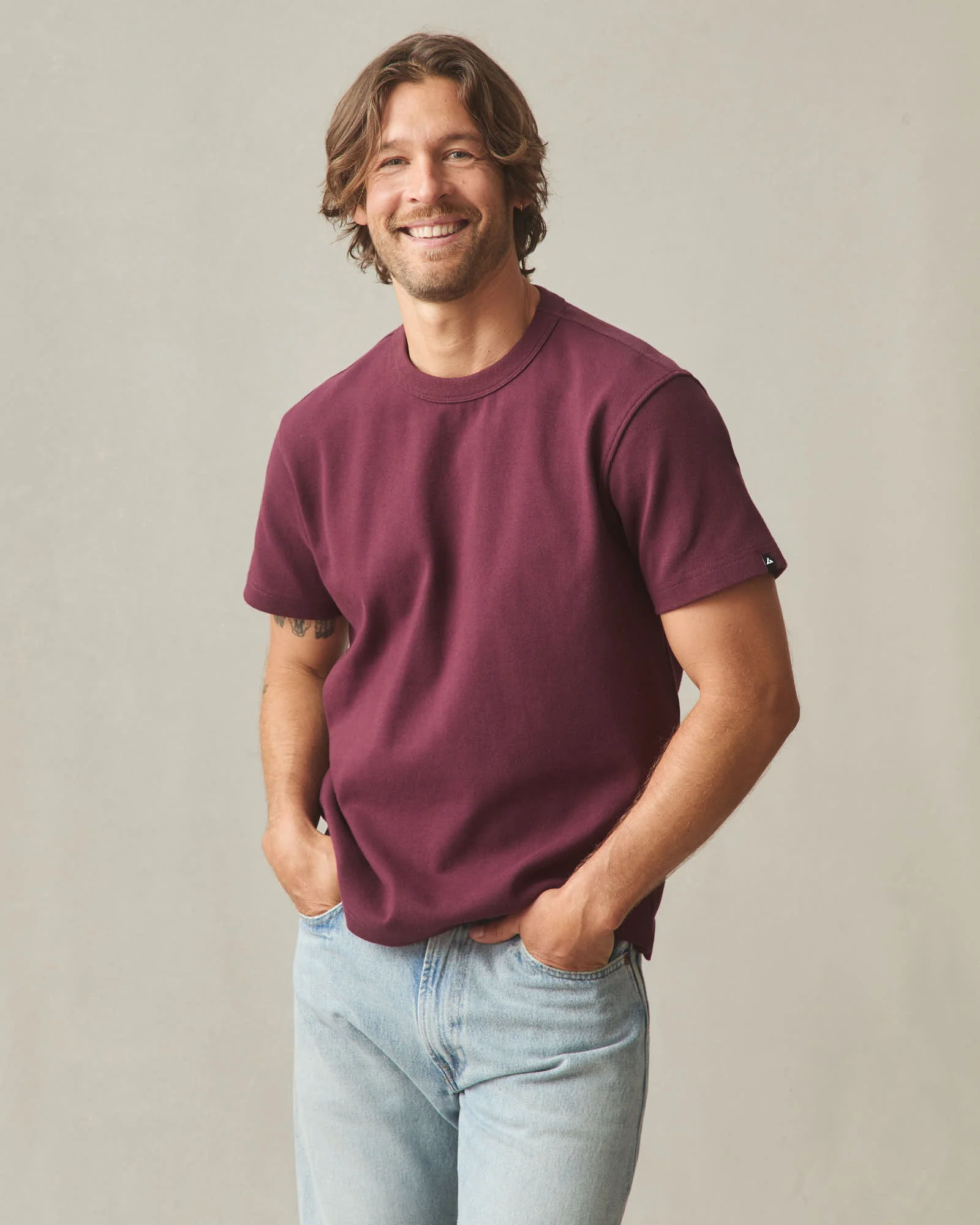 Men's Rib Tee - Black Amber - Image 2
