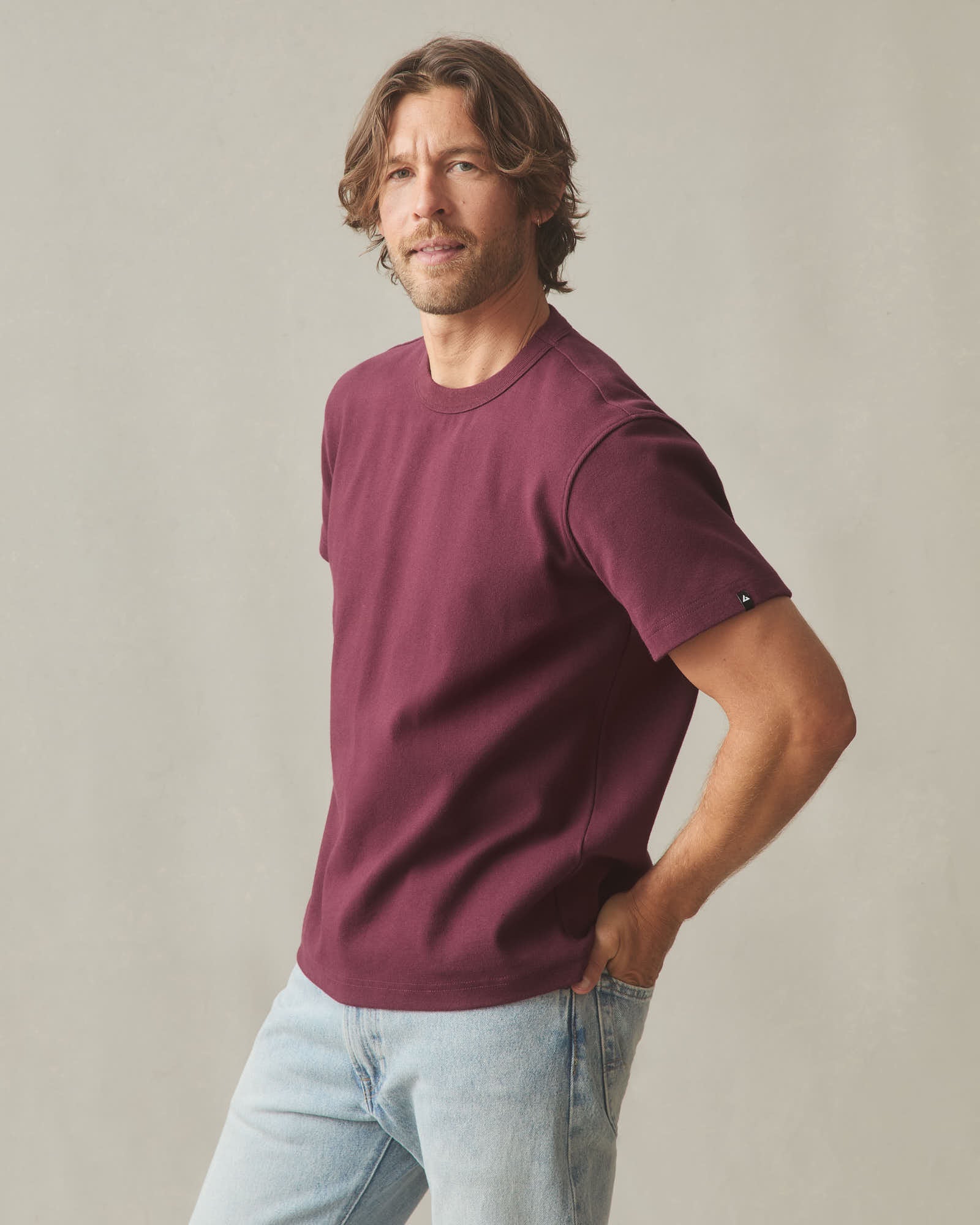 Men's Rib Tee - Black Amber - Image 4