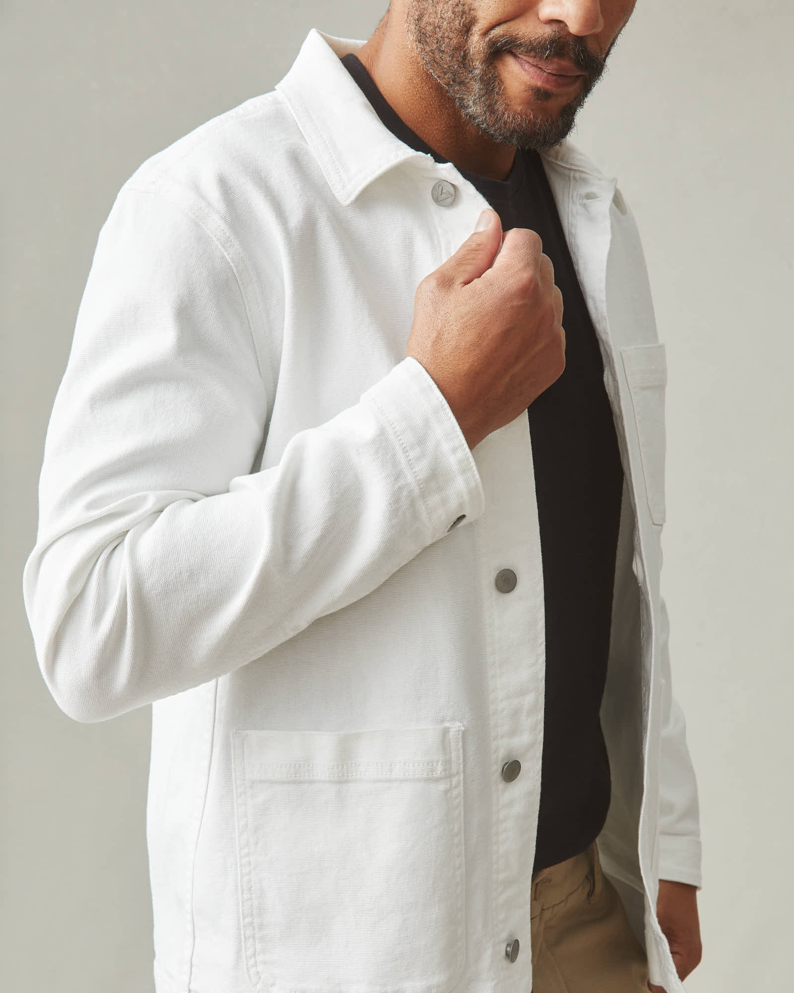 Unisex Roughneck Chore Jacket - Natural - Image 6