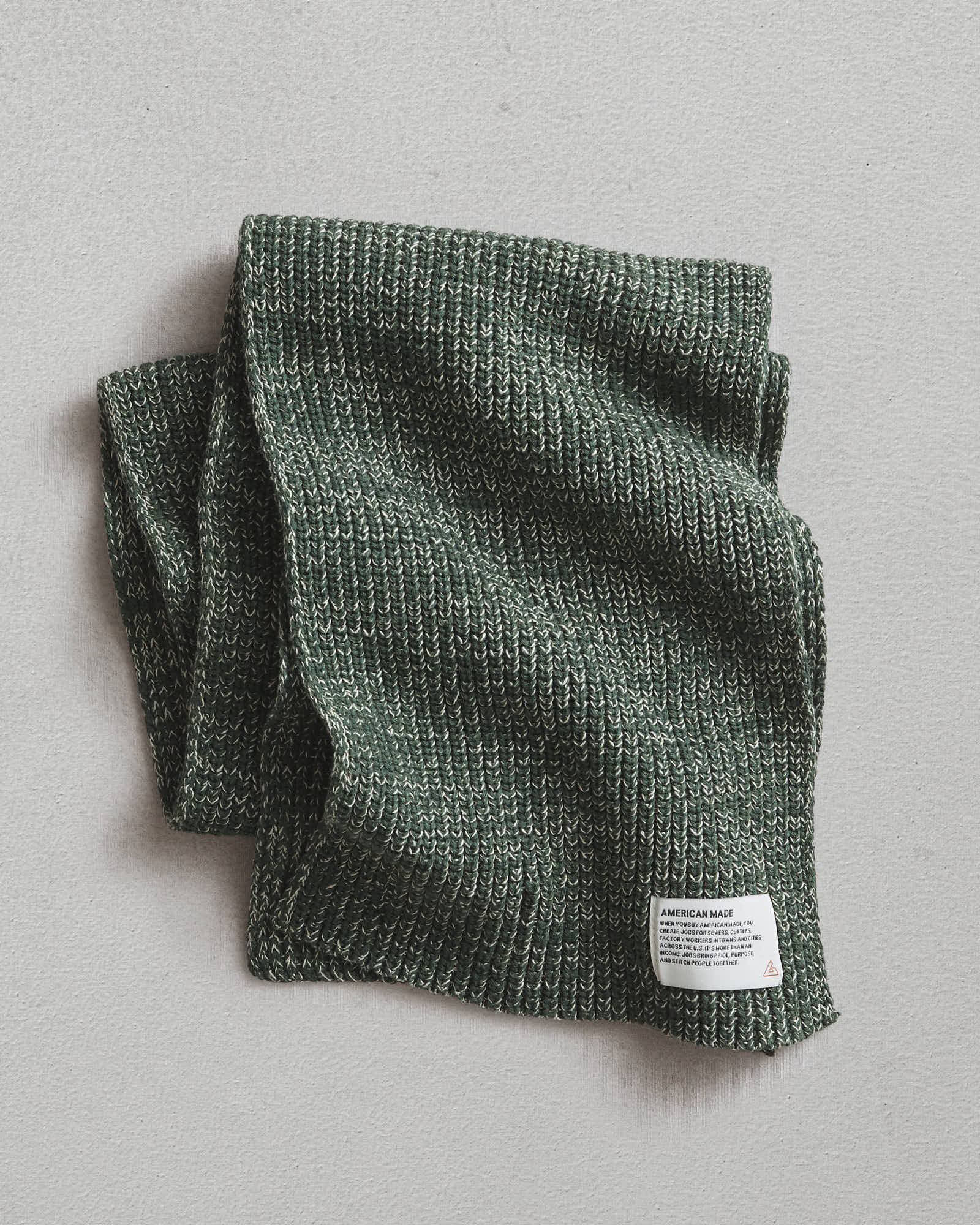 Sweater Scarf - Green Marled - Image 2