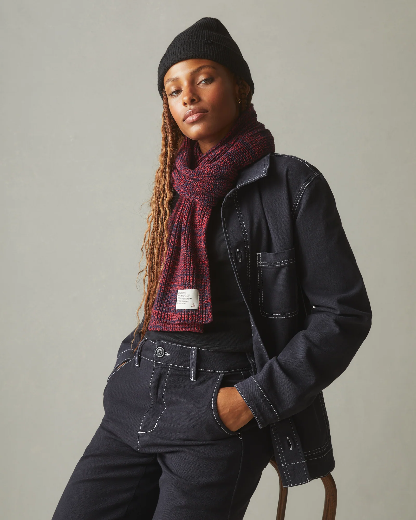 Sweater Scarf - Innovation - Blue Marine - Image 4
