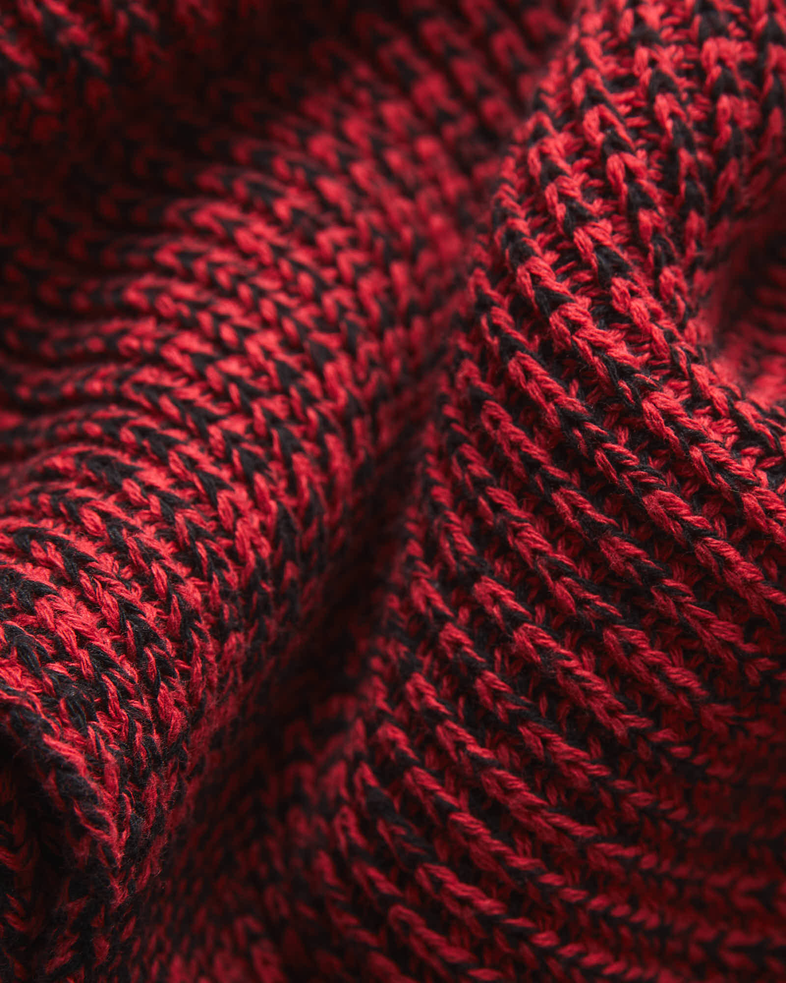 Sweater Scarf - Red Marled - Image 3
