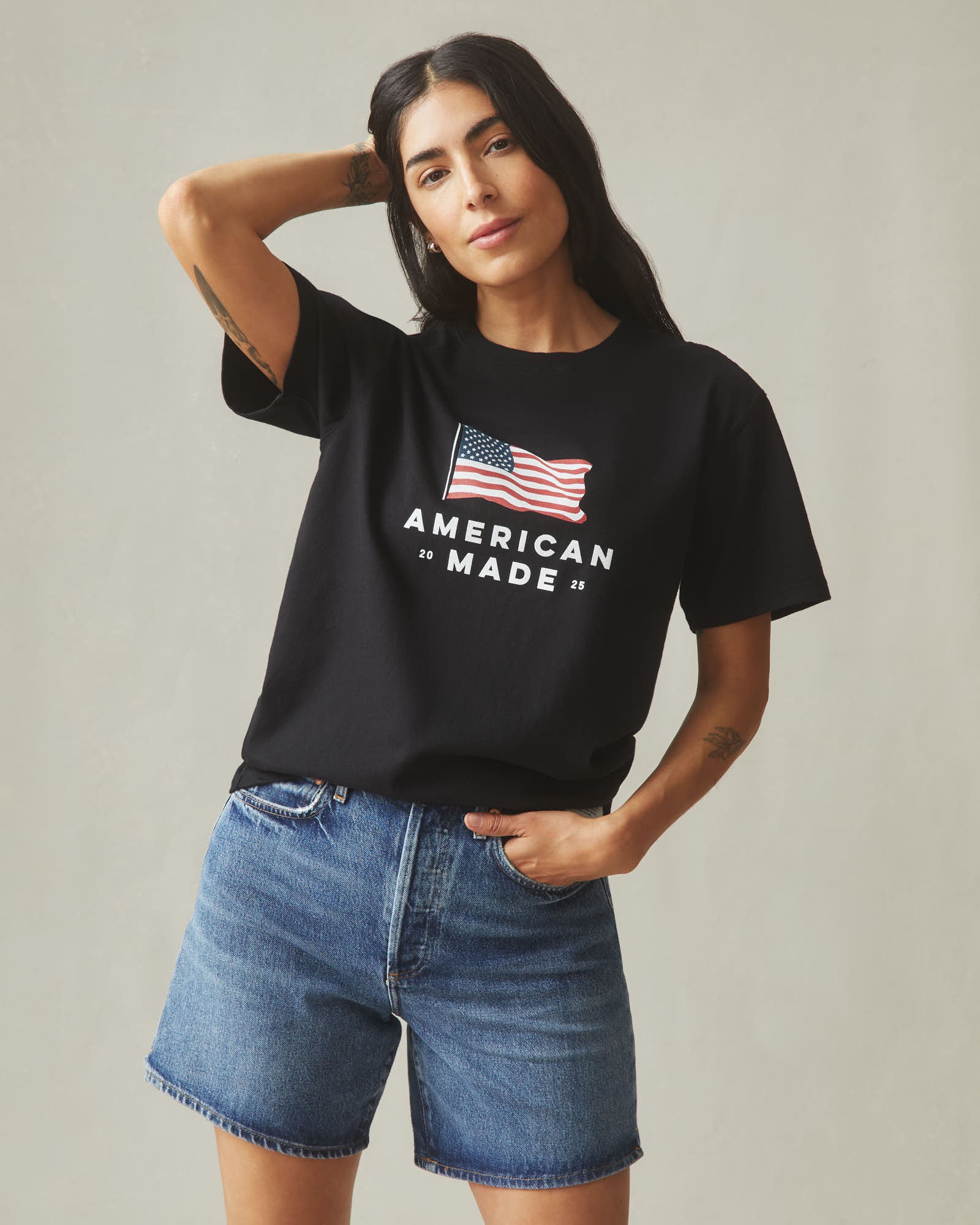 American Made Tee - Black - Image 3