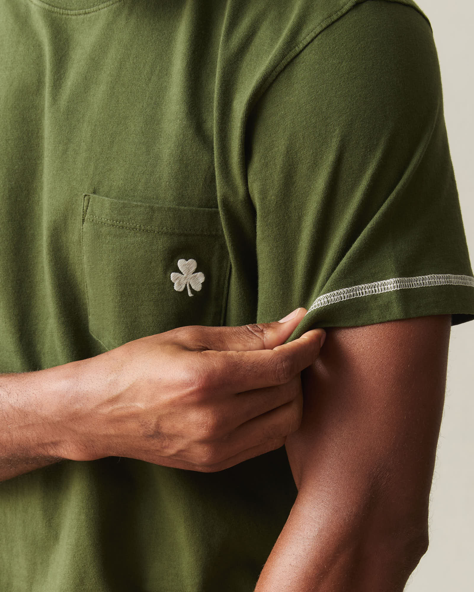 Unisex St. Patrick's Pocket Tee  - Rifle Green - Image 4