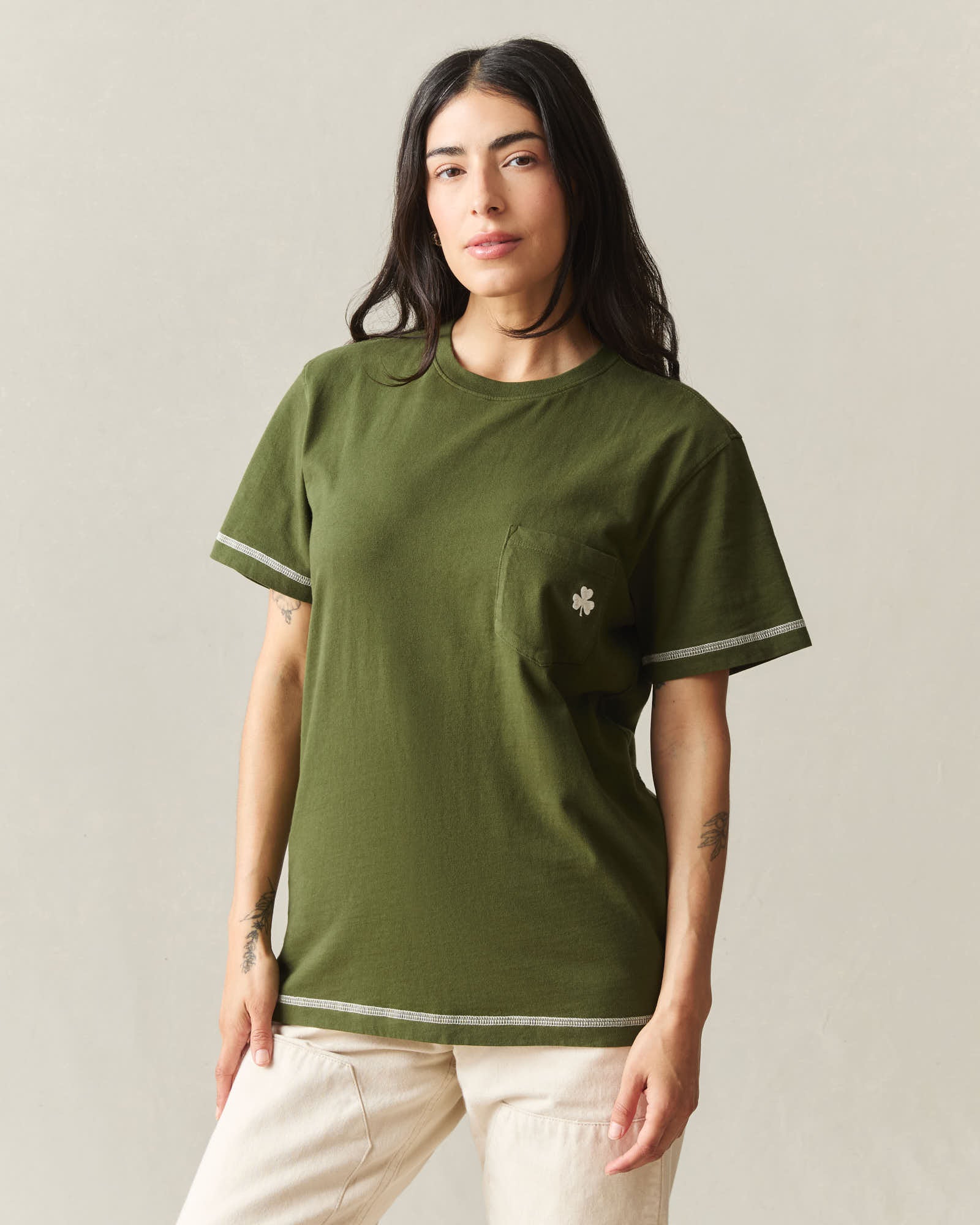 Unisex St. Patrick's Pocket Tee  - Rifle Green - Image 5