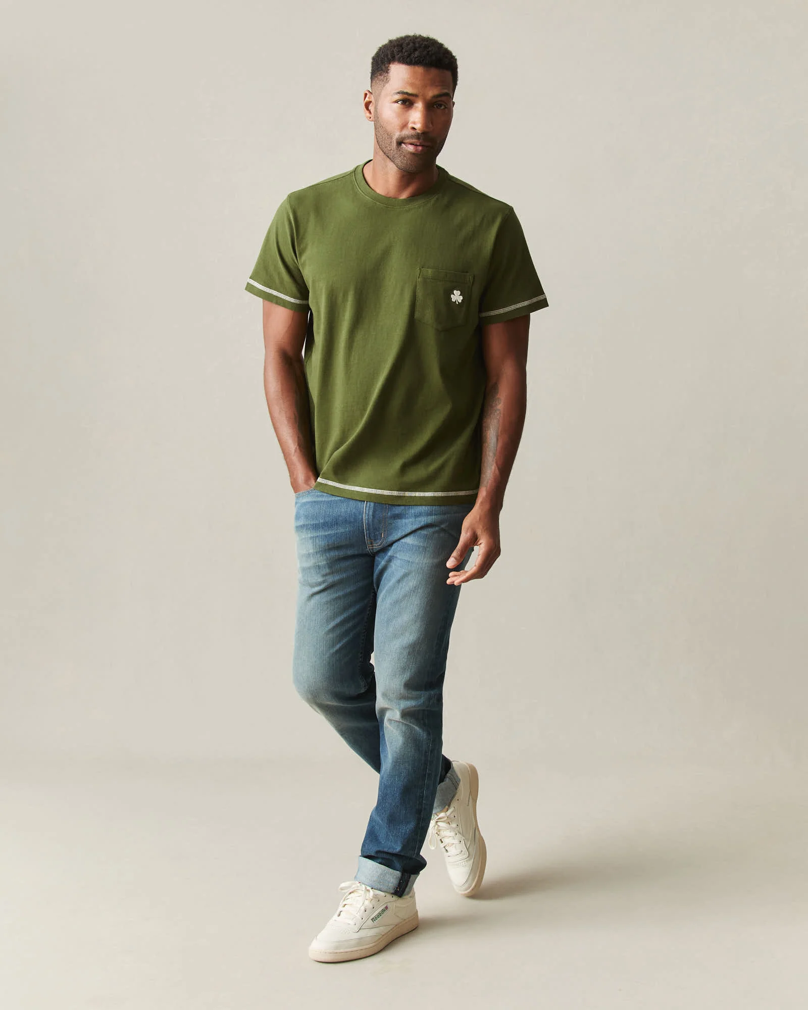 Unisex St. Patrick's Pocket Tee  - Rifle Green - Image 7