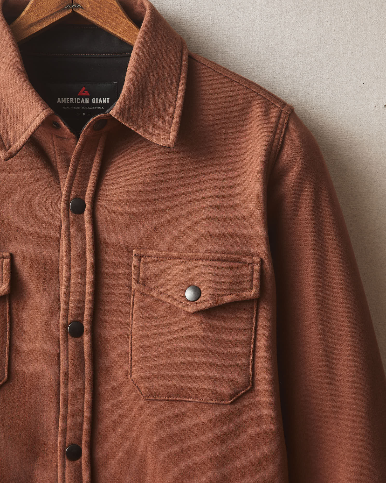 Men's Redwood Fleece Overshirt - Cappuccino - Image 2