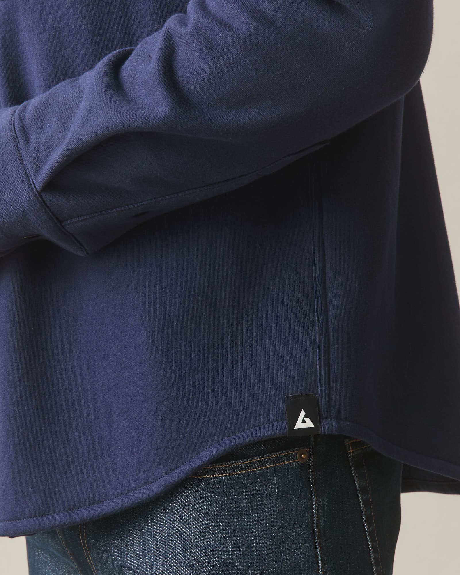 Unisex Redwood Fleece Overshirt - True Navy - Image 6