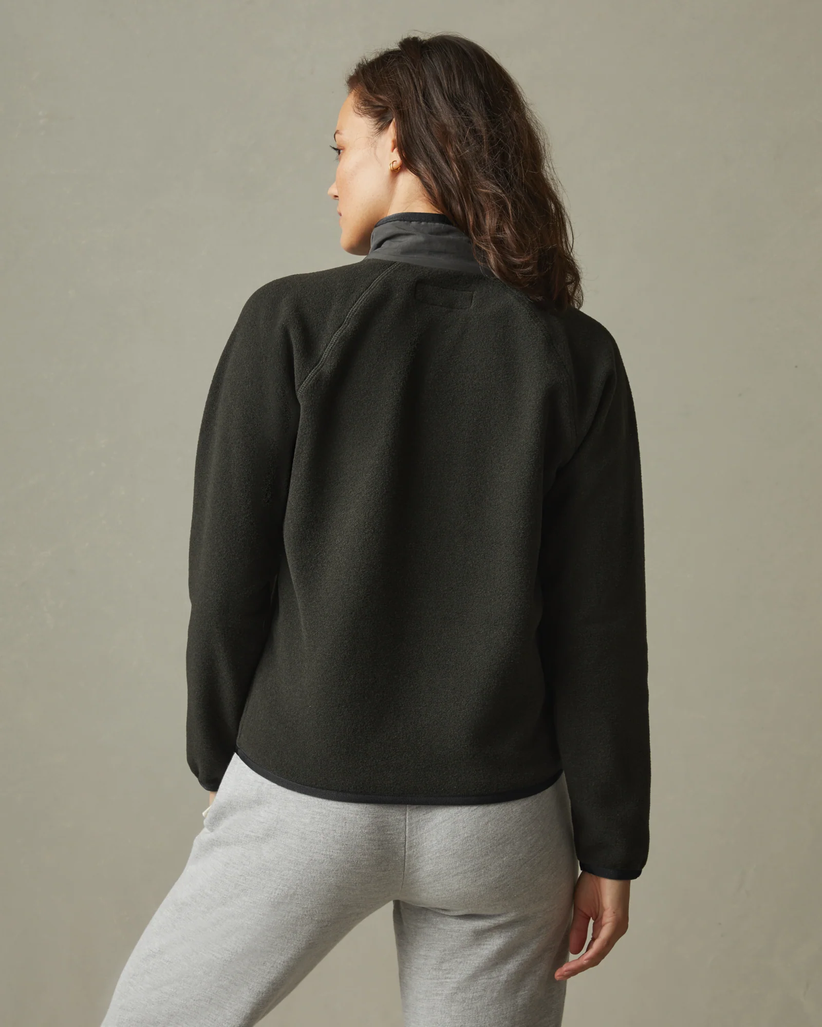Women's Active Fleece Full Zip - Vintage Black - Image 4