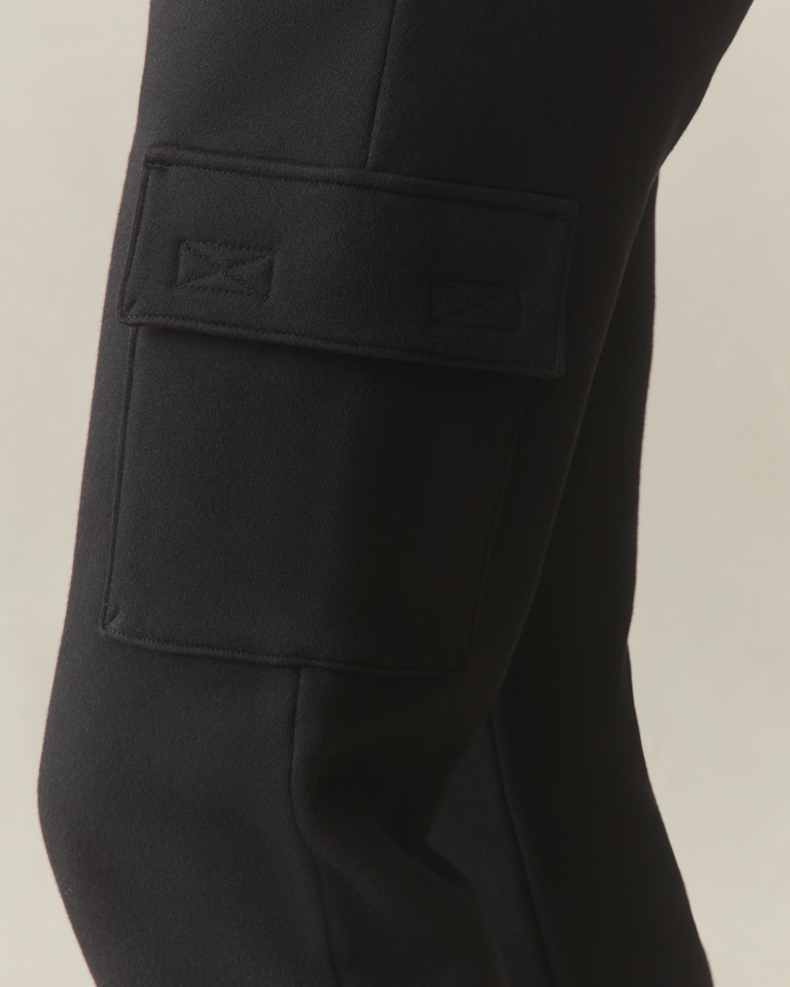 Women's Cargo Straight Sweatpant - Black - Image 4