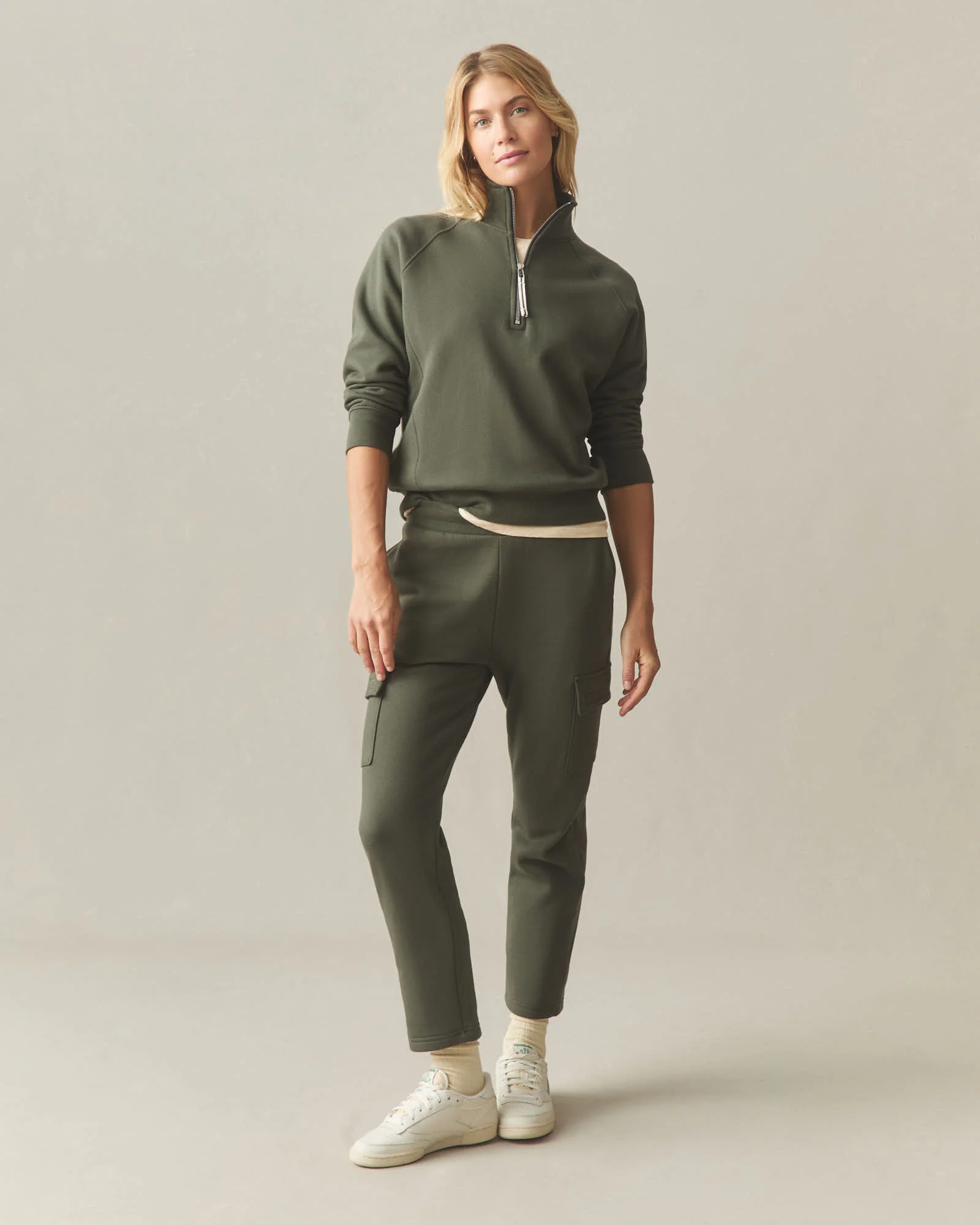 Women's Cargo Straight Sweatpant - Loden - Image 2