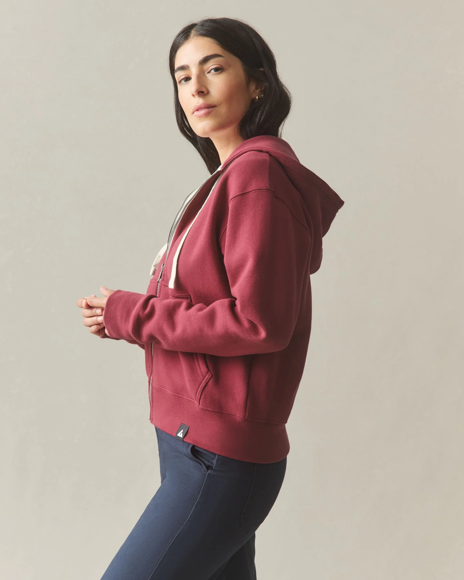 Women's Midweight Full Zip - Holly Berry - Image 4