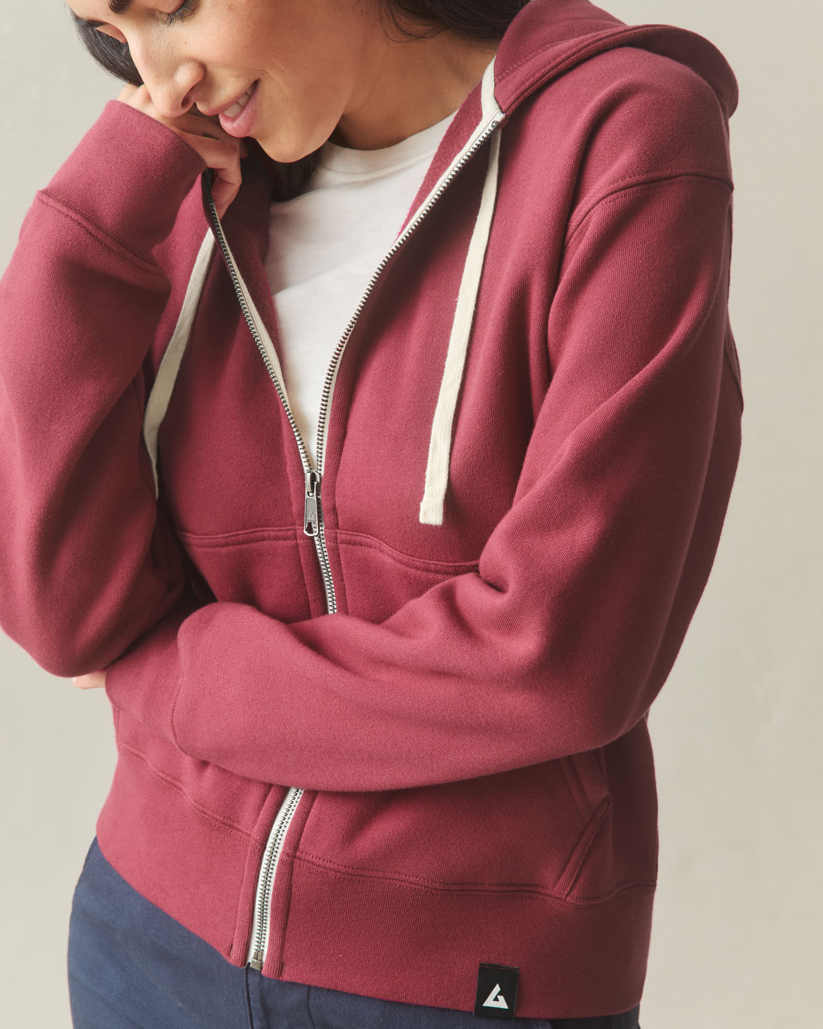 Women's Midweight Full Zip - Holly Berry - Image 6